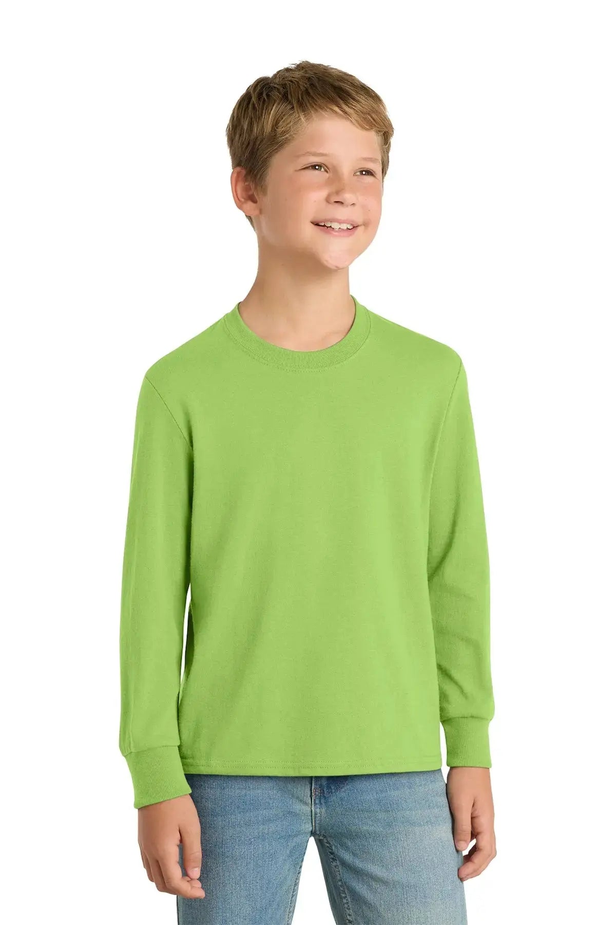 Port & Co™ Youth Long Sleeve Core Cotton Tee #PC54YLS Game Over Merch