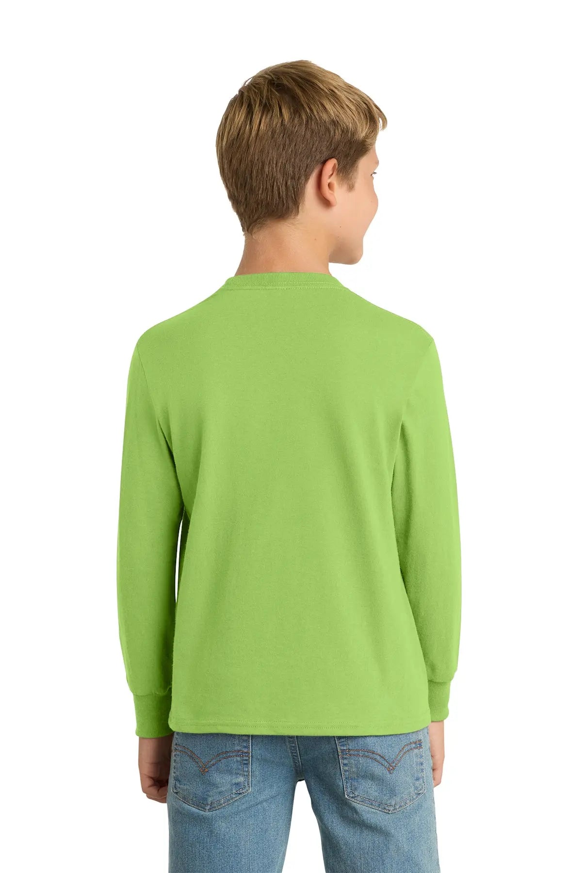 Port & Co™ Youth Long Sleeve Core Cotton Tee #PC54YLS