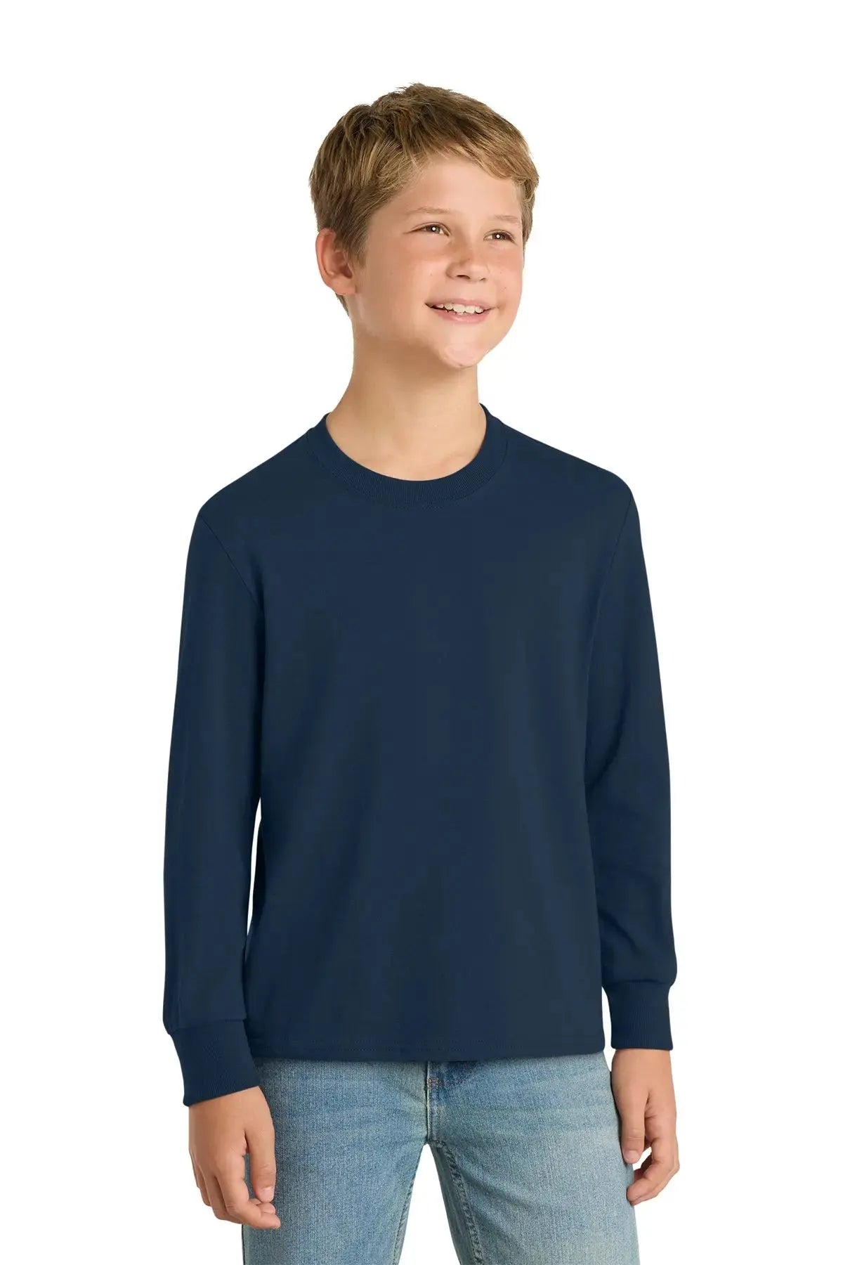 Port & Co™ Youth Long Sleeve Core Cotton Tee #PC54YLS Game Over Merch