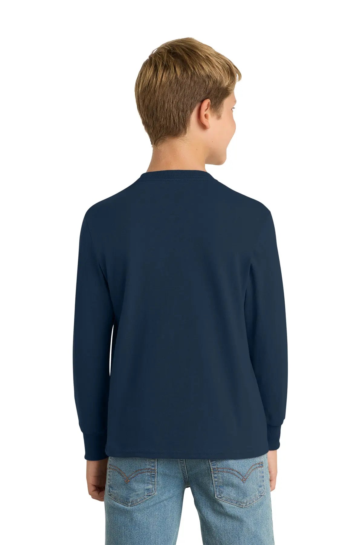 Port & Co™ Youth Long Sleeve Core Cotton Tee #PC54YLS