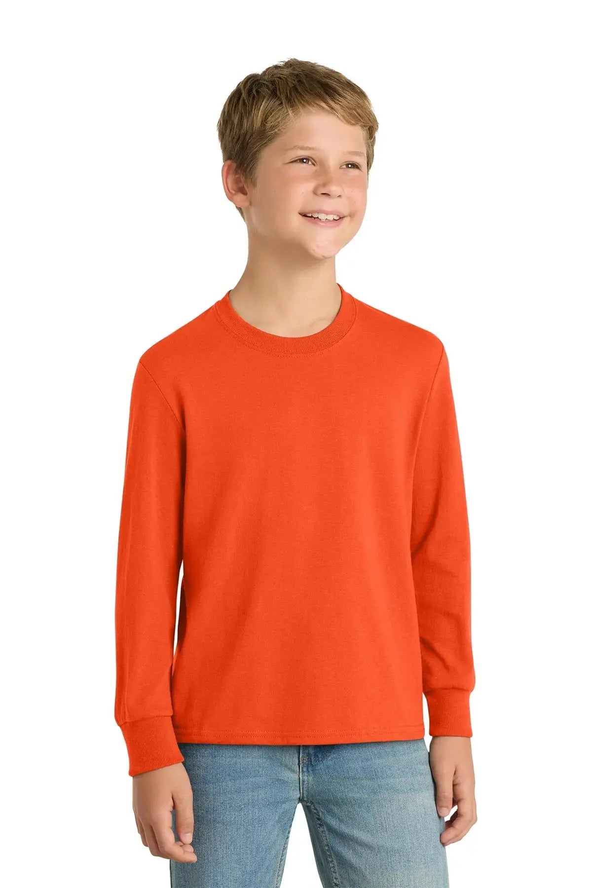 Port & Co™ Youth Long Sleeve Core Cotton Tee #PC54YLS Game Over Merch