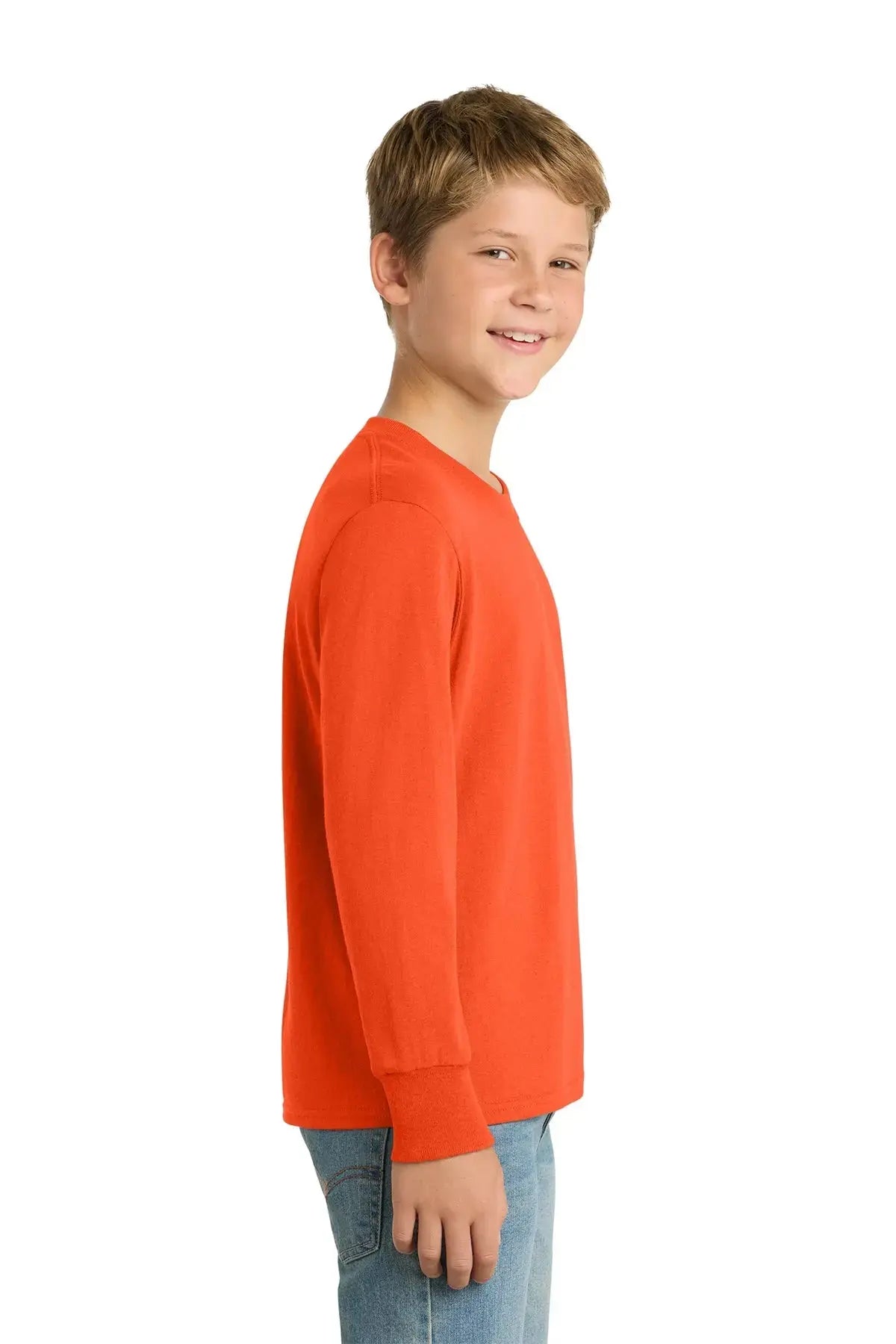 Port & Co™ Youth Long Sleeve Core Cotton Tee #PC54YLS Game Over Merch