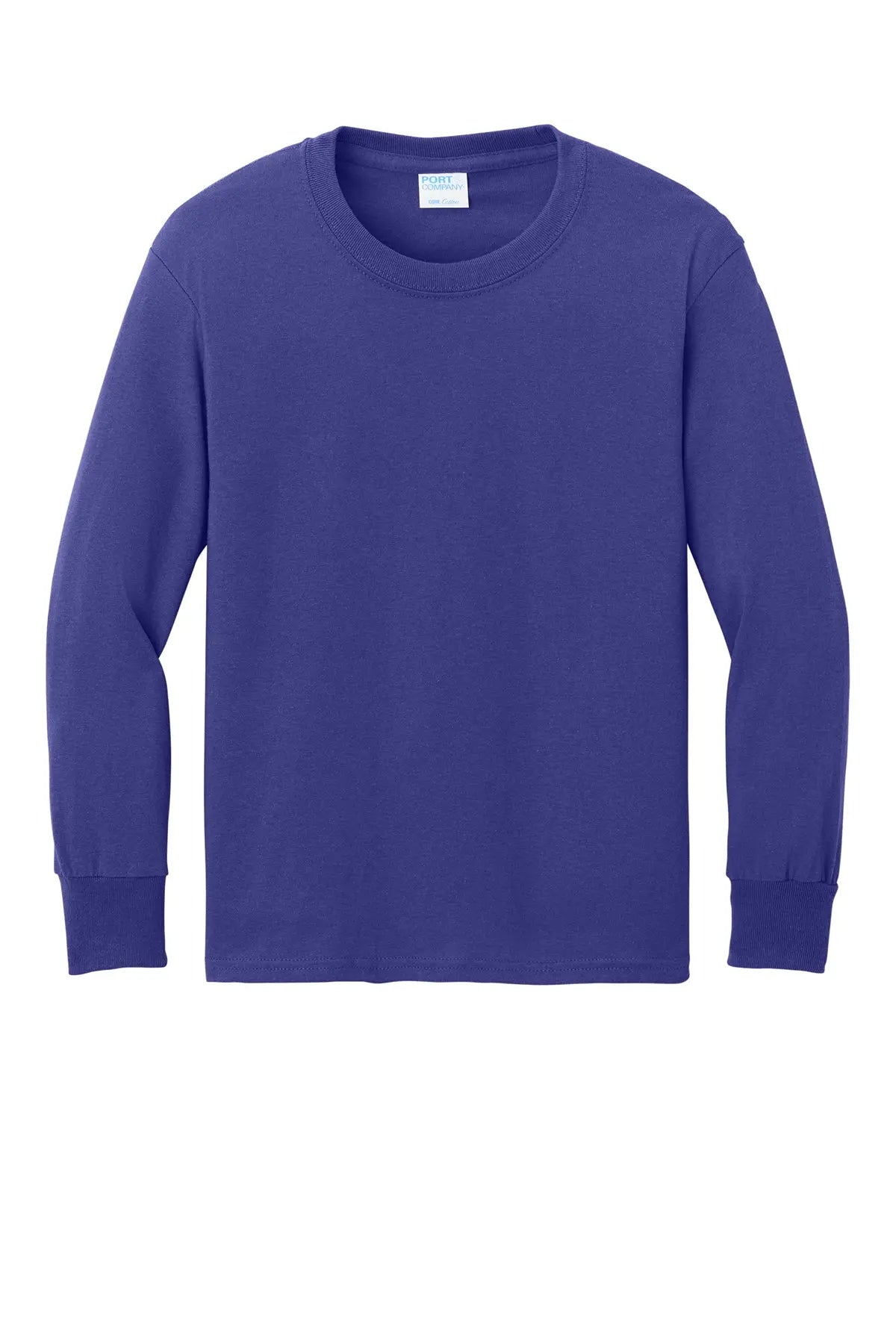 Port & Co™ Youth Long Sleeve Core Cotton Tee #PC54YLS