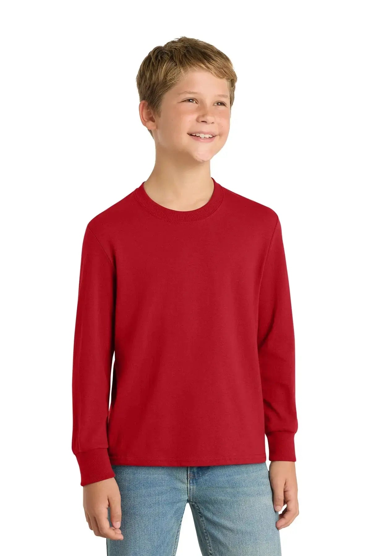 Port & Co™ Youth Long Sleeve Core Cotton Tee #PC54YLS Game Over Merch