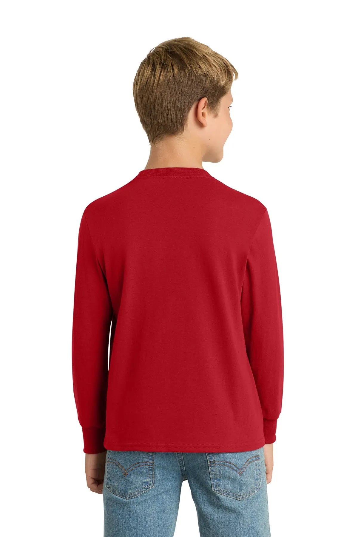 Port & Co™ Youth Long Sleeve Core Cotton Tee #PC54YLS