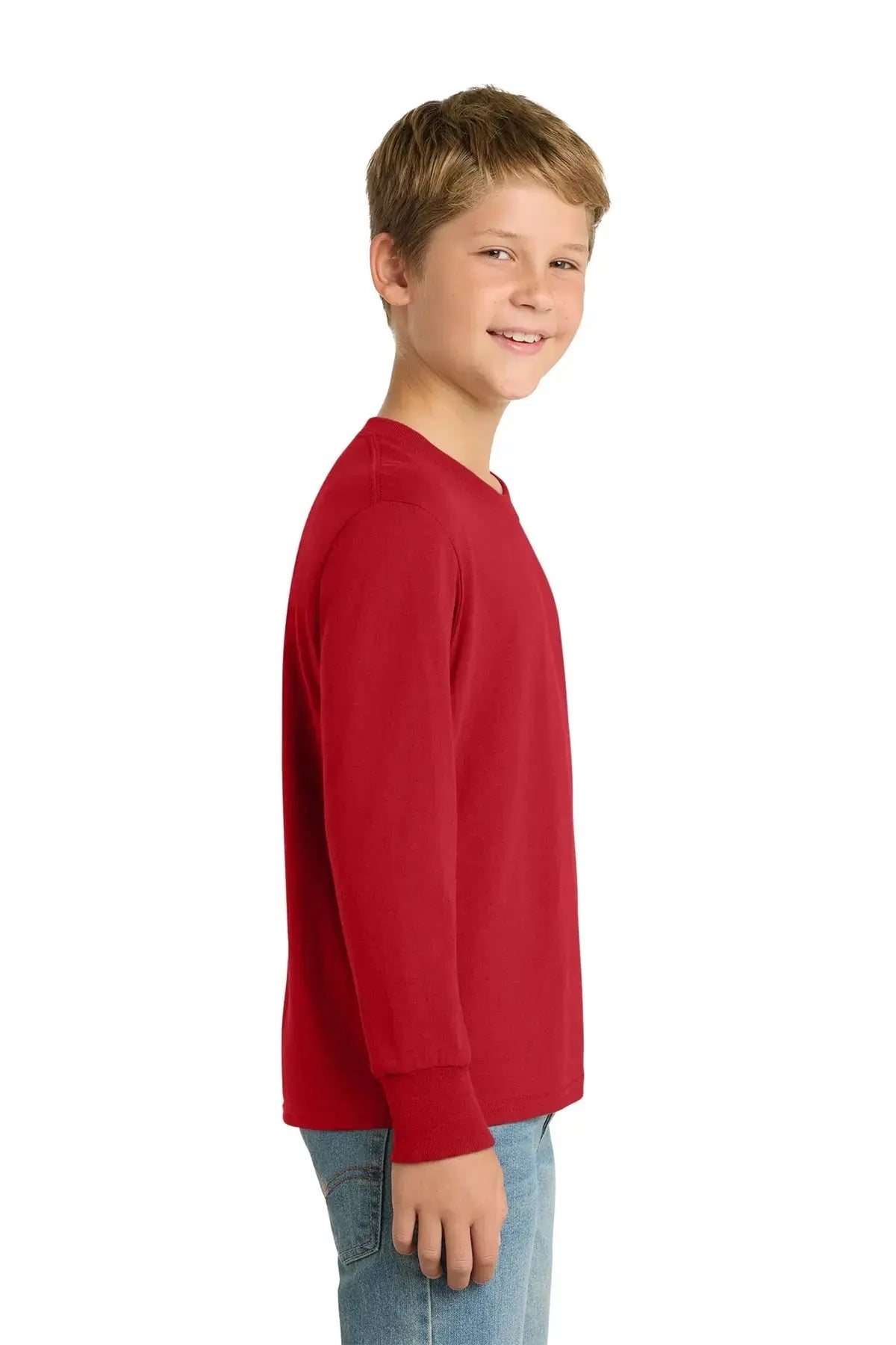 Port & Co™ Youth Long Sleeve Core Cotton Tee #PC54YLS Game Over Merch