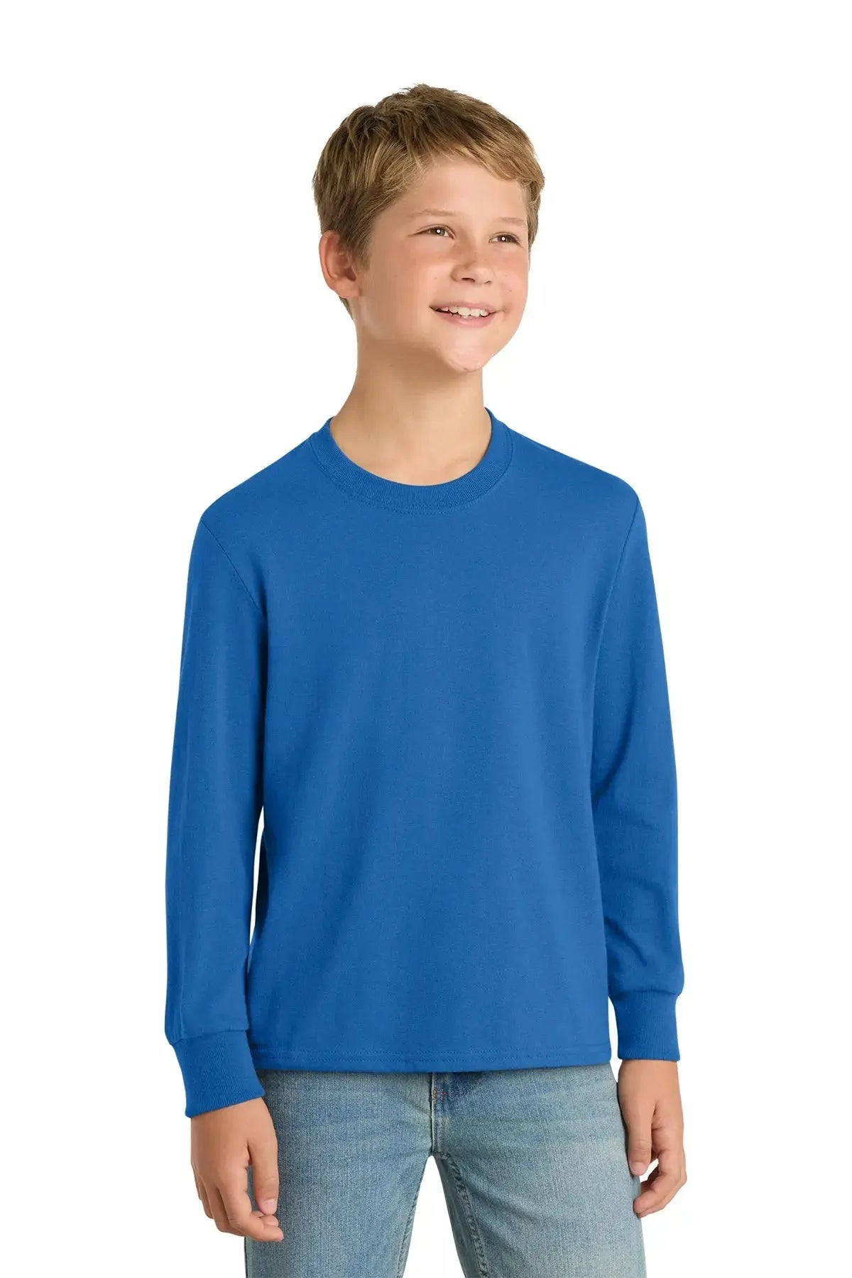 Port & Co™ Youth Long Sleeve Core Cotton Tee #PC54YLS Game Over Merch