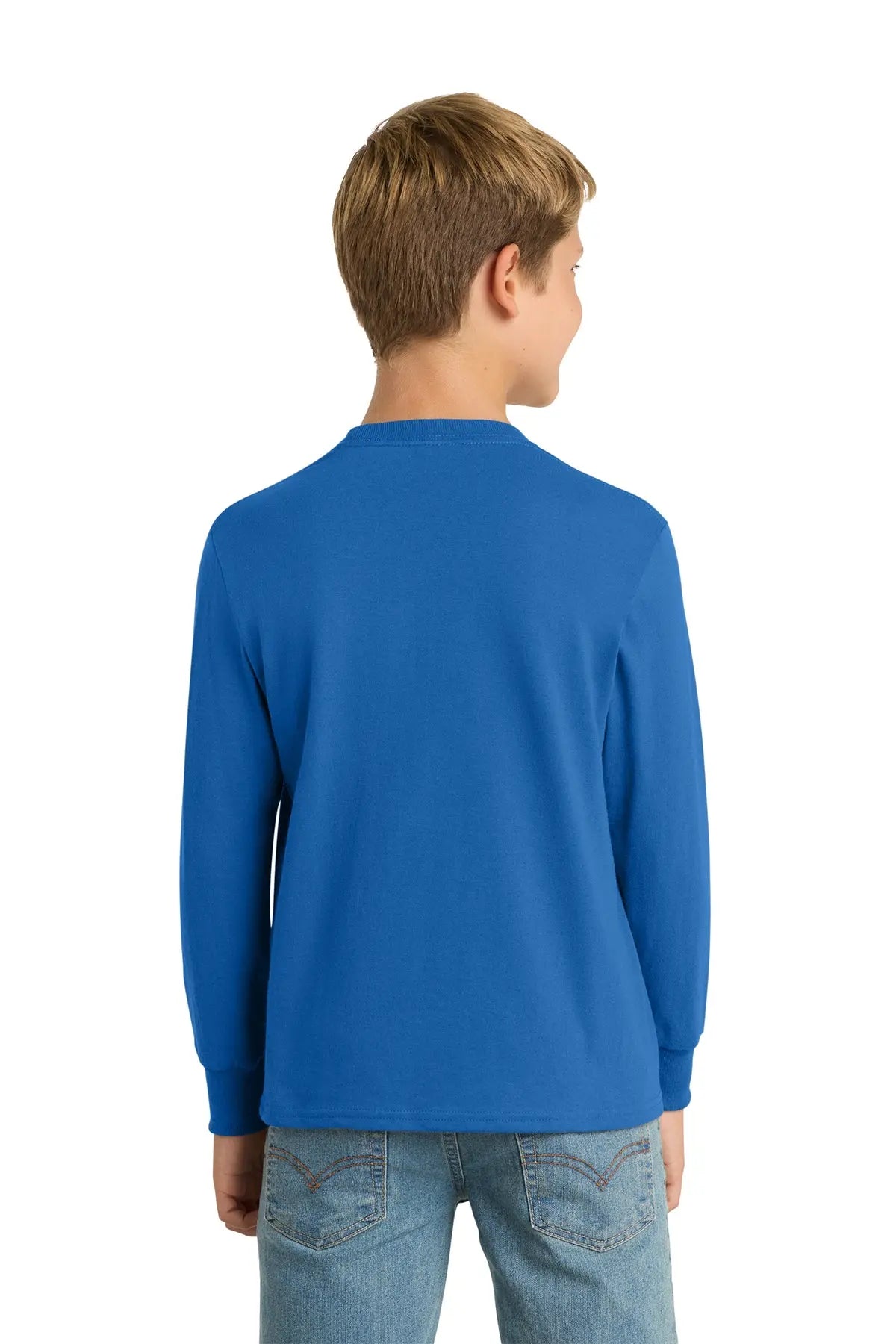 Port & Co™ Youth Long Sleeve Core Cotton Tee #PC54YLS