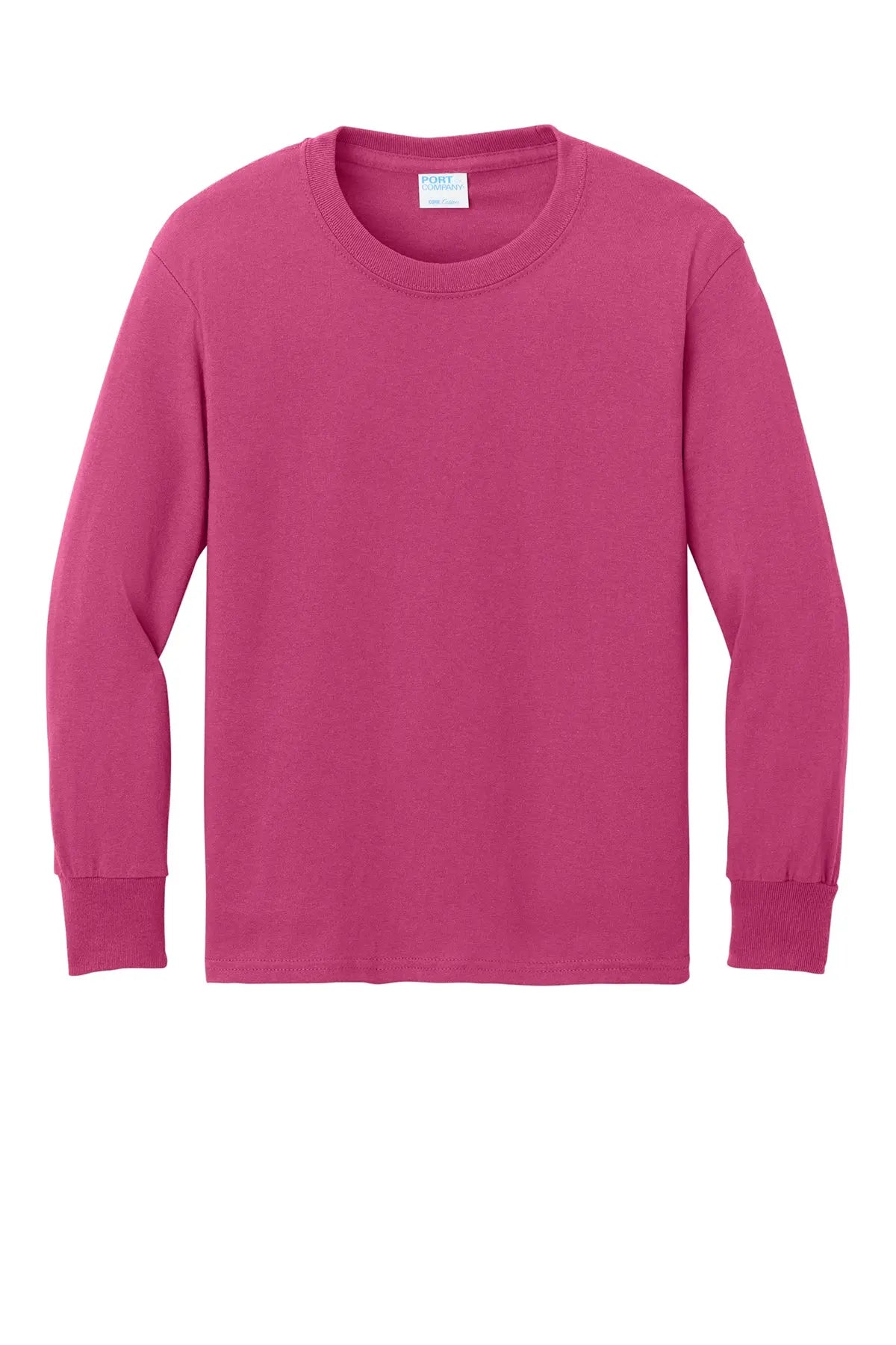 Port & Co™ Youth Long Sleeve Core Cotton Tee #PC54YLS