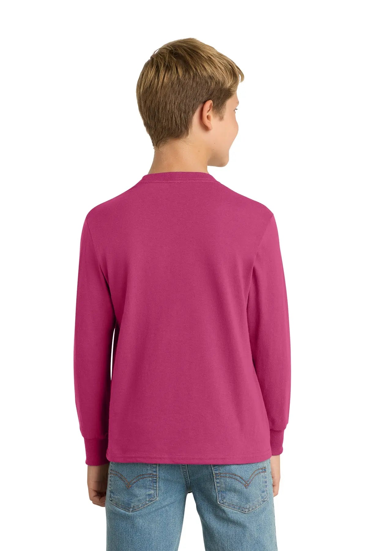 Port & Co™ Youth Long Sleeve Core Cotton Tee #PC54YLS