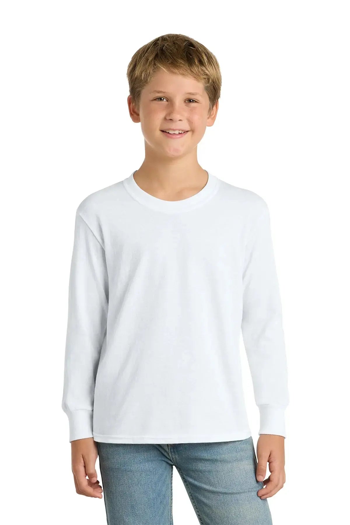 Port & Co™ Youth Long Sleeve Core Cotton Tee #PC54YLS Game Over Merch