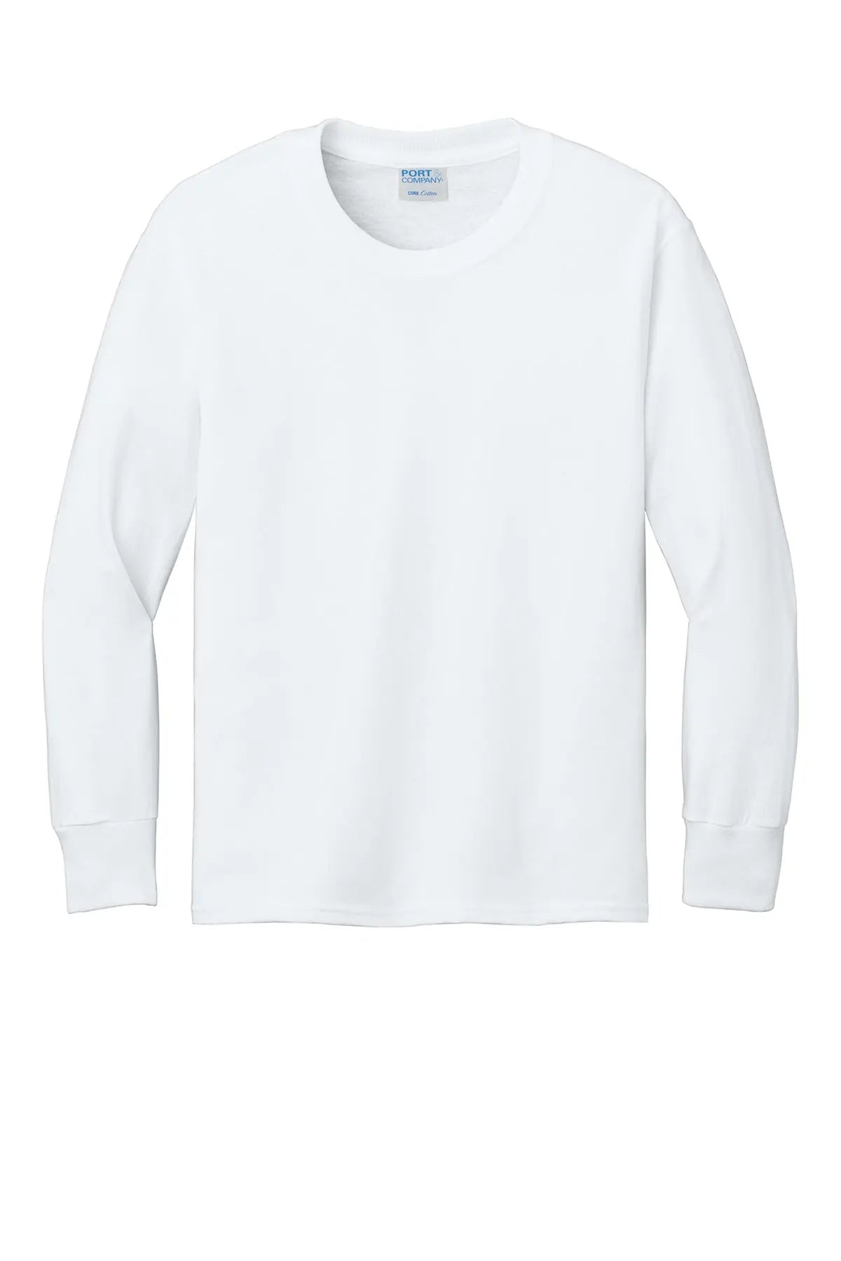 Port & Co™ Youth Long Sleeve Core Cotton Tee #PC54YLS