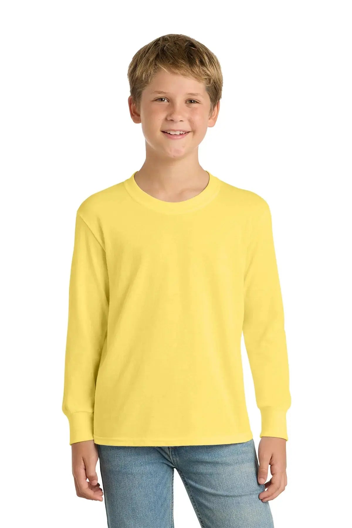 Port & Co™ Youth Long Sleeve Core Cotton Tee #PC54YLS Game Over Merch