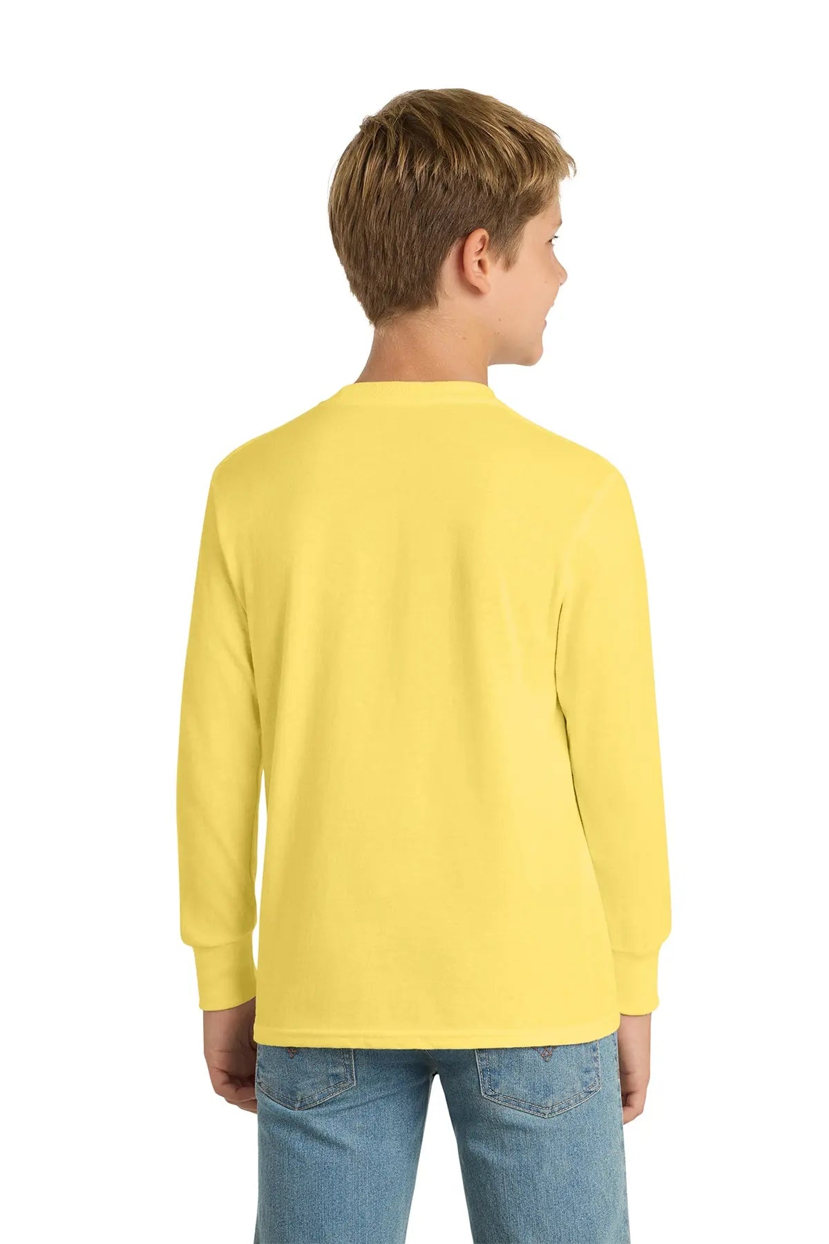 Port & Co™ Youth Long Sleeve Core Cotton Tee #PC54YLS