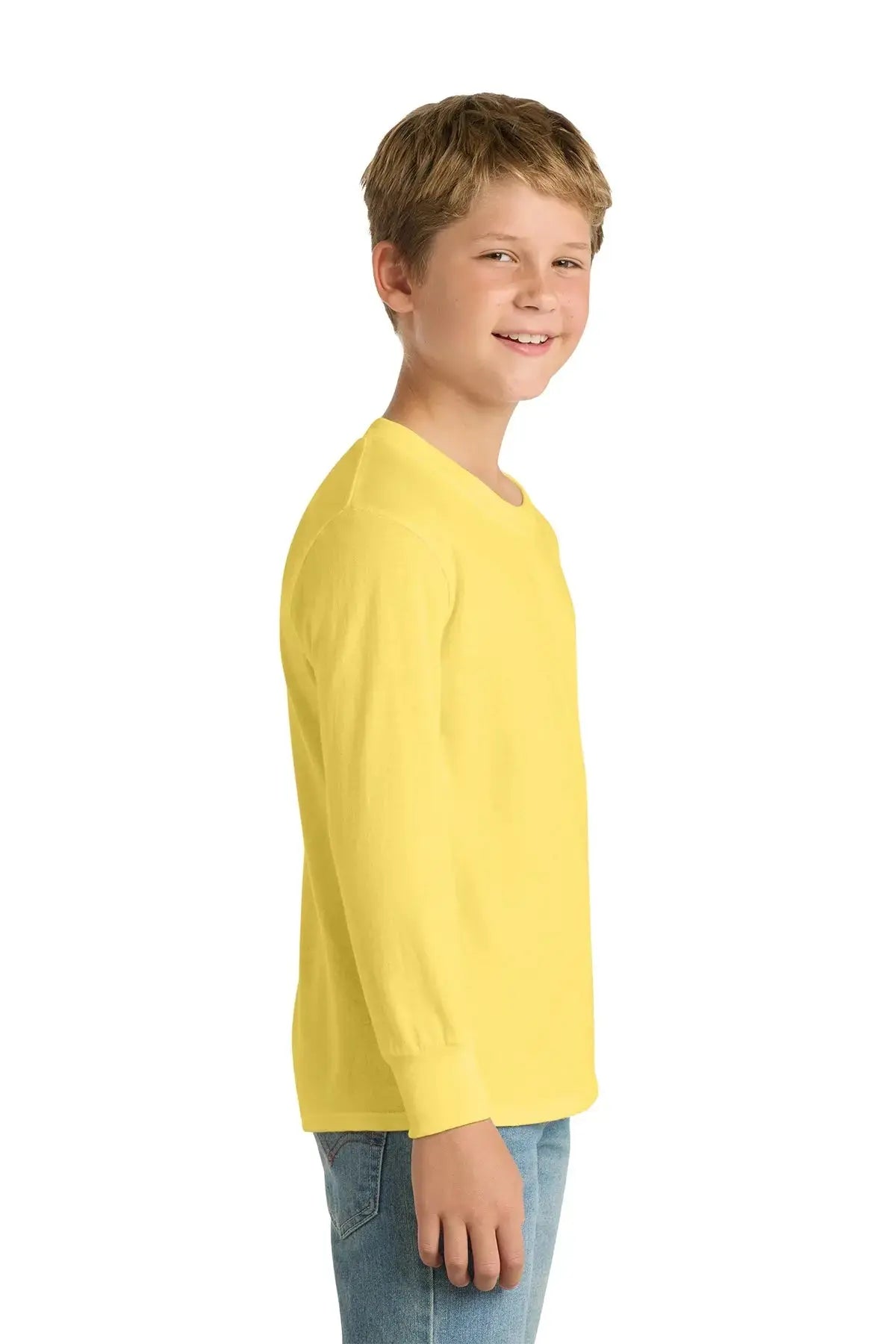 Port & Co™ Youth Long Sleeve Core Cotton Tee #PC54YLS Game Over Merch
