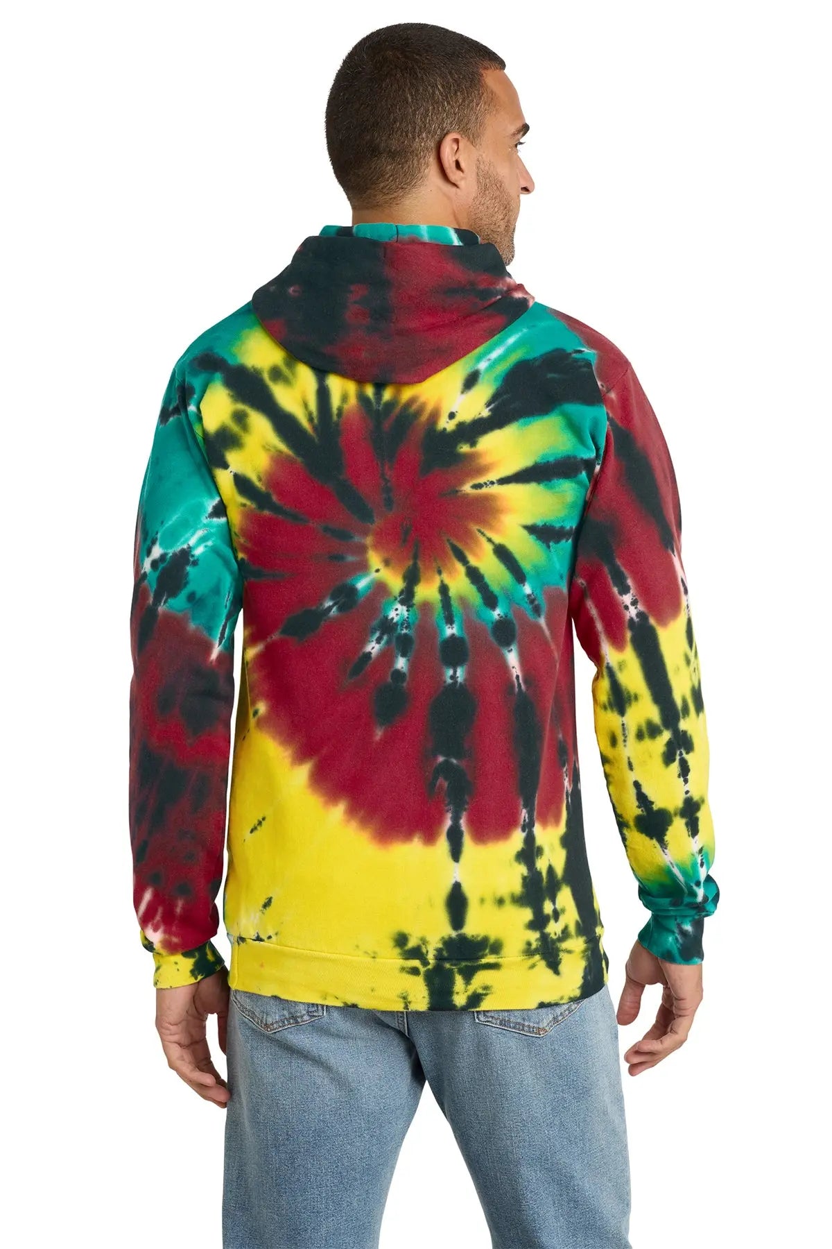 Port & Co™ Tie-Dye Pullover Hooded Sweatshirt #PC146