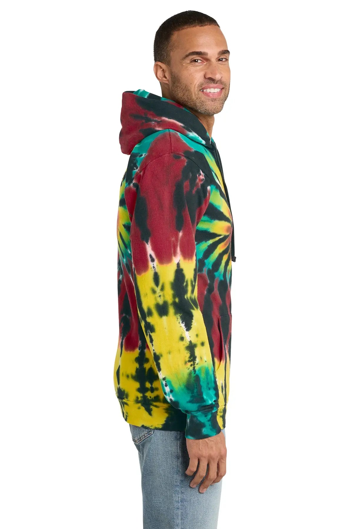 Port & Co™ Tie-Dye Pullover Hooded Sweatshirt #PC146