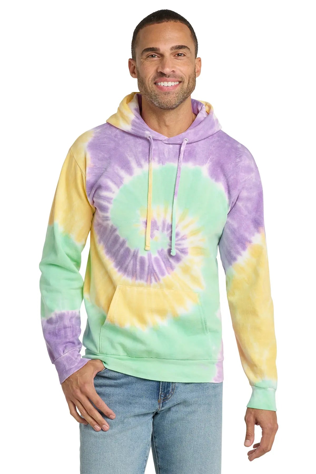 Port & Co™ Tie-Dye Pullover Hooded Sweatshirt #PC146