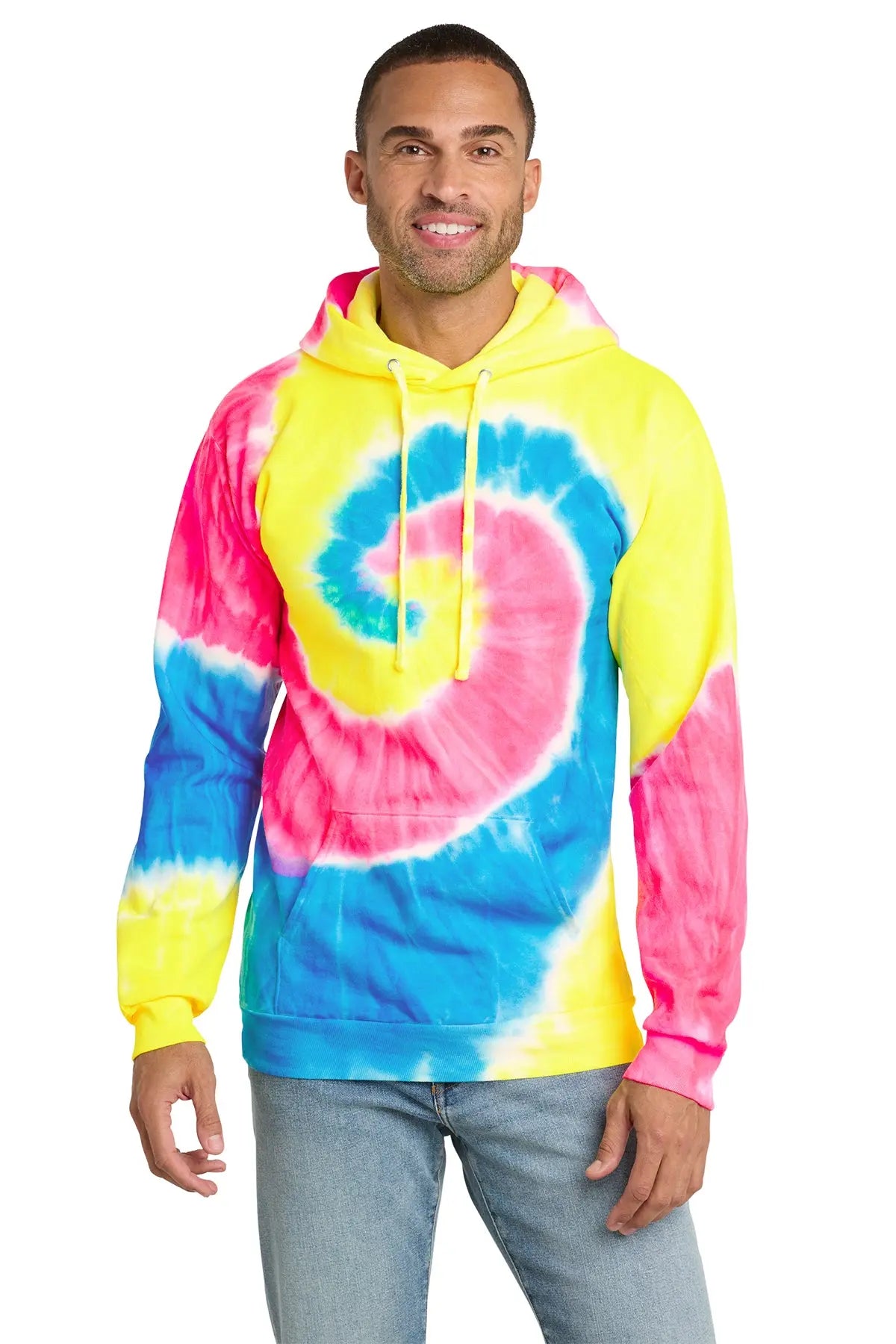 Port & Co™ Tie-Dye Pullover Hooded Sweatshirt #PC146