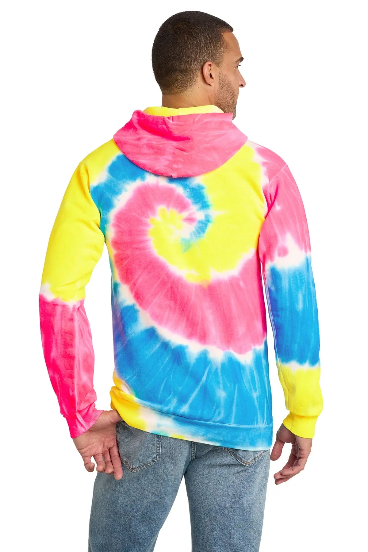 Port & Co™ Tie-Dye Pullover Hooded Sweatshirt #PC146
