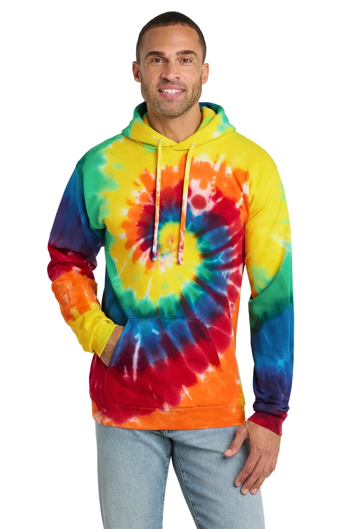 Port & Co™ Tie-Dye Pullover Hooded Sweatshirt #PC146