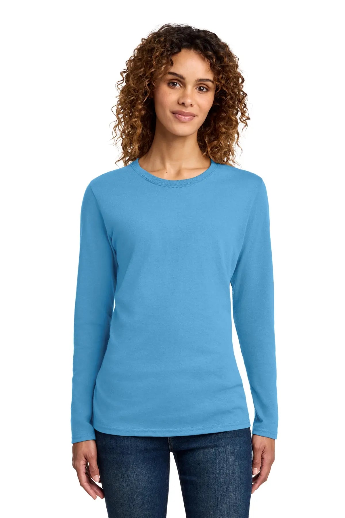 Port & Co™ Women's Long Sleeve Core Cotton Tee #LPC54LS