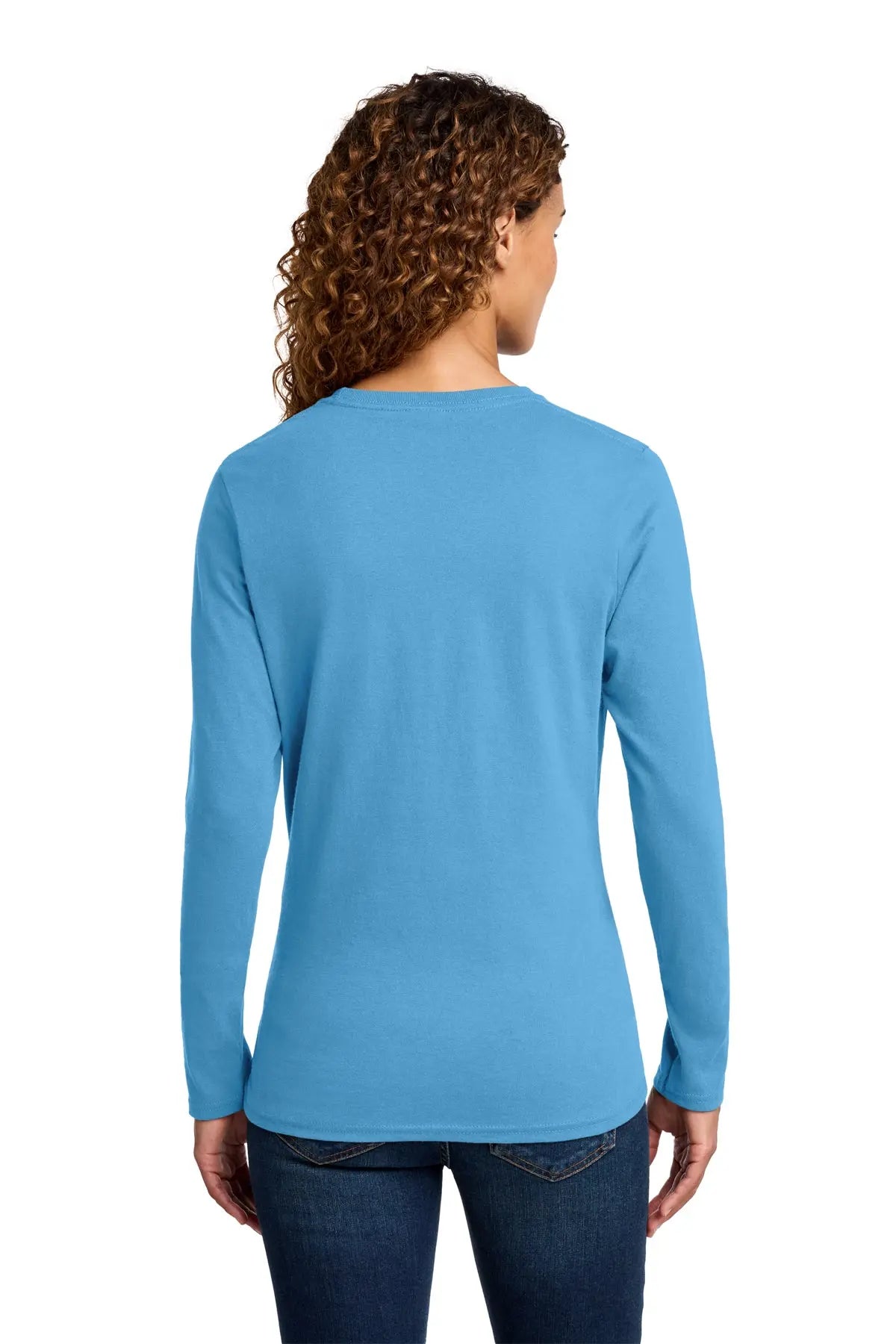 Port & Co™ Women's Long Sleeve Core Cotton Tee #LPC54LS