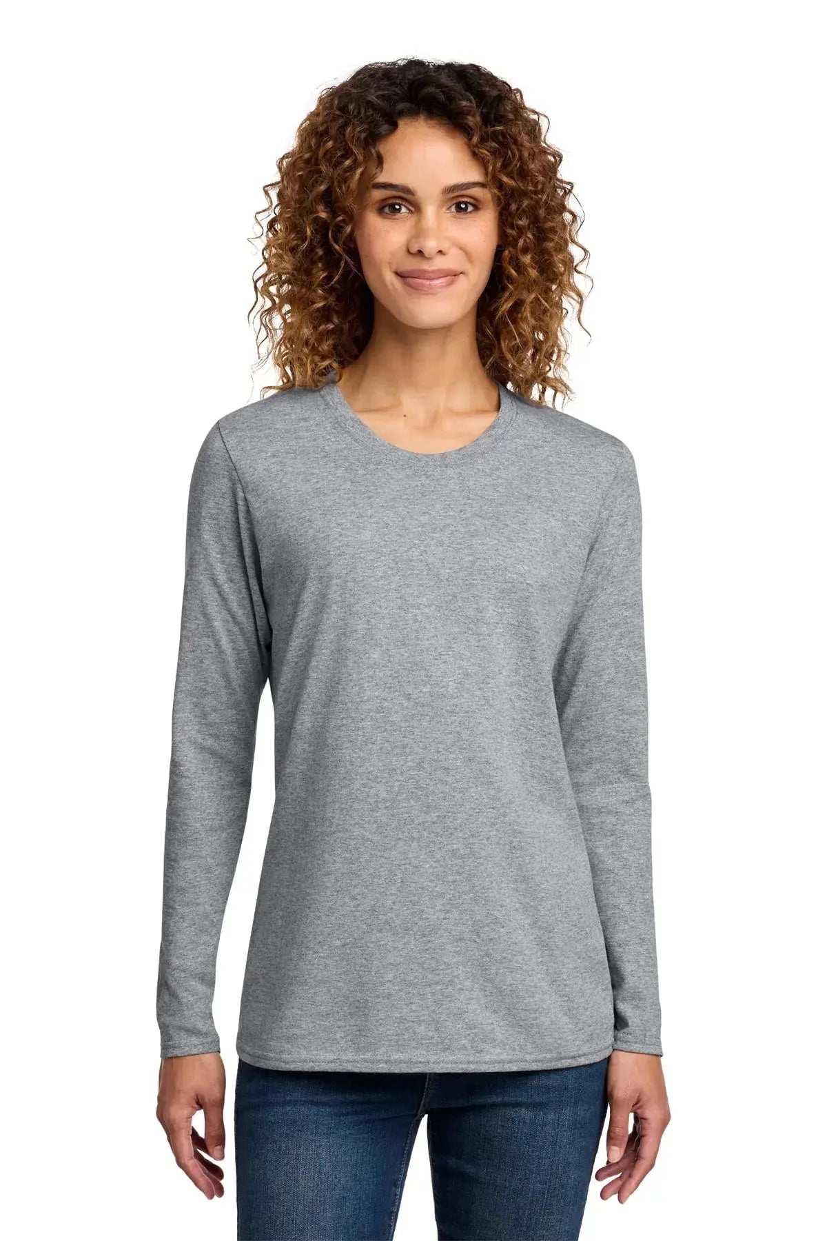 Port & Co™ Women's Long Sleeve Core Cotton Tee #LPC54LS Game Over Merch