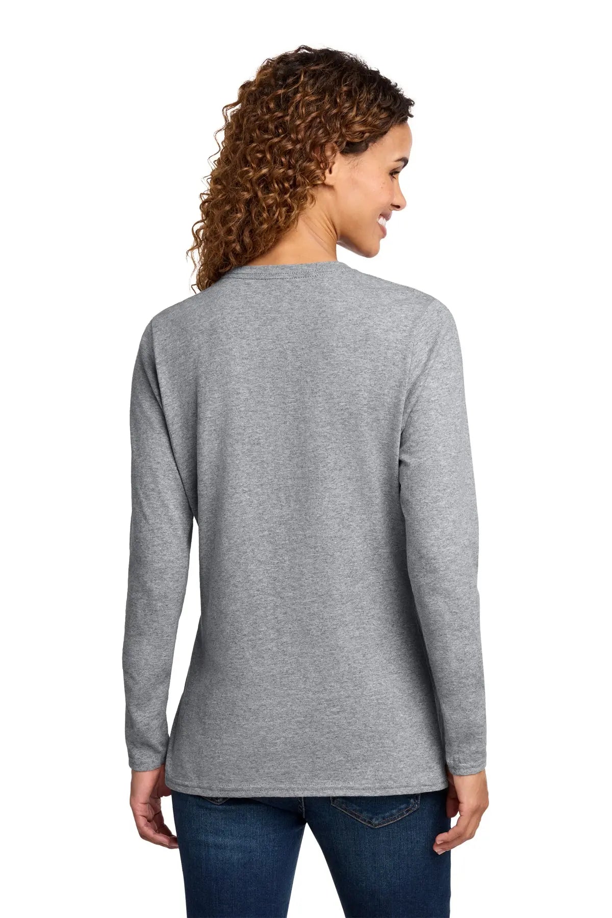 Port & Co™ Women's Long Sleeve Core Cotton Tee #LPC54LS