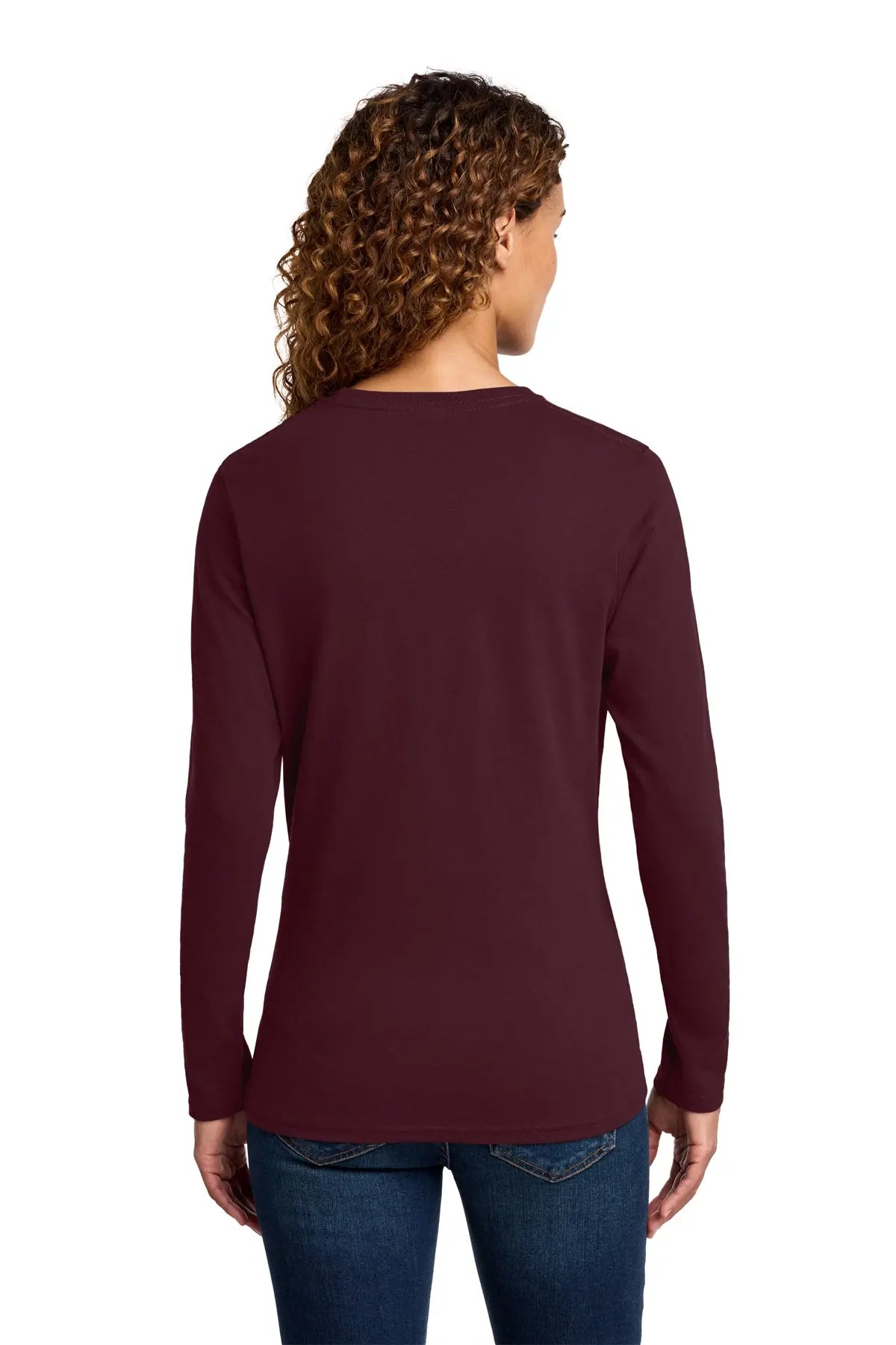 Port & Co™ Women's Long Sleeve Core Cotton Tee #LPC54LS