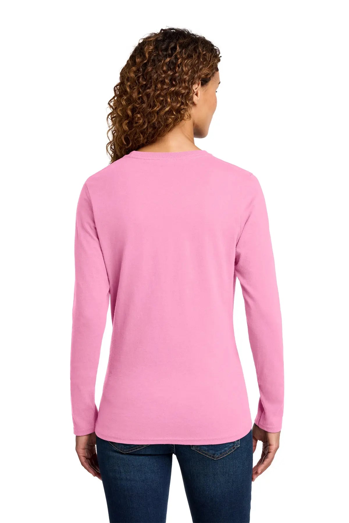 Port & Co™ Women's Long Sleeve Core Cotton Tee #LPC54LS