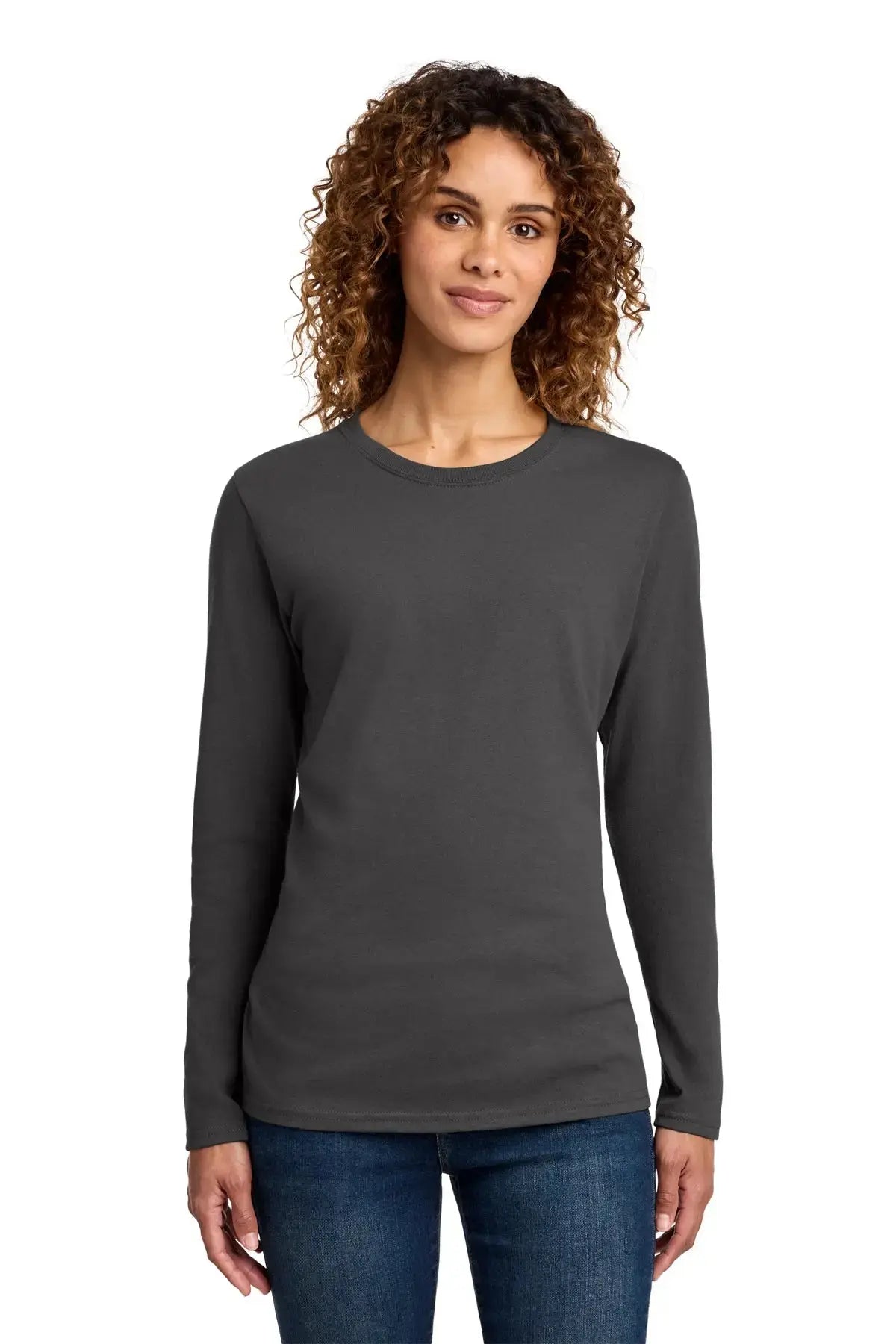 Port & Co™ Women's Long Sleeve Core Cotton Tee #LPC54LS Game Over Merch