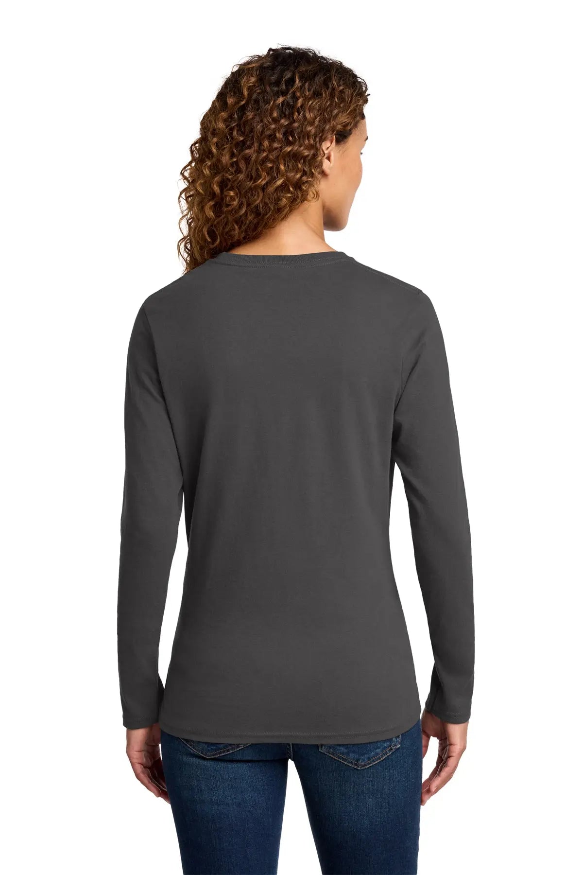 Port & Co™ Women's Long Sleeve Core Cotton Tee #LPC54LS