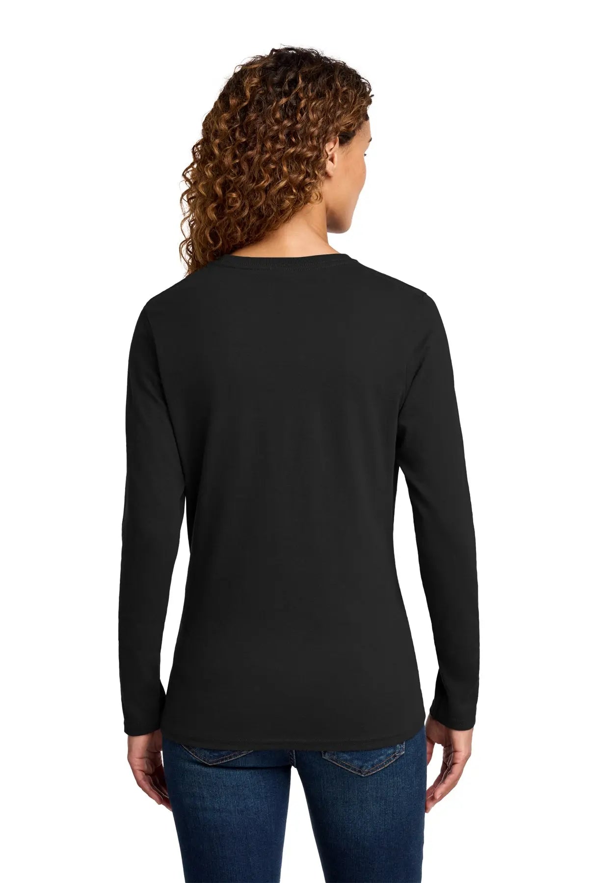 Port & Co™ Women's Long Sleeve Core Cotton Tee #LPC54LS