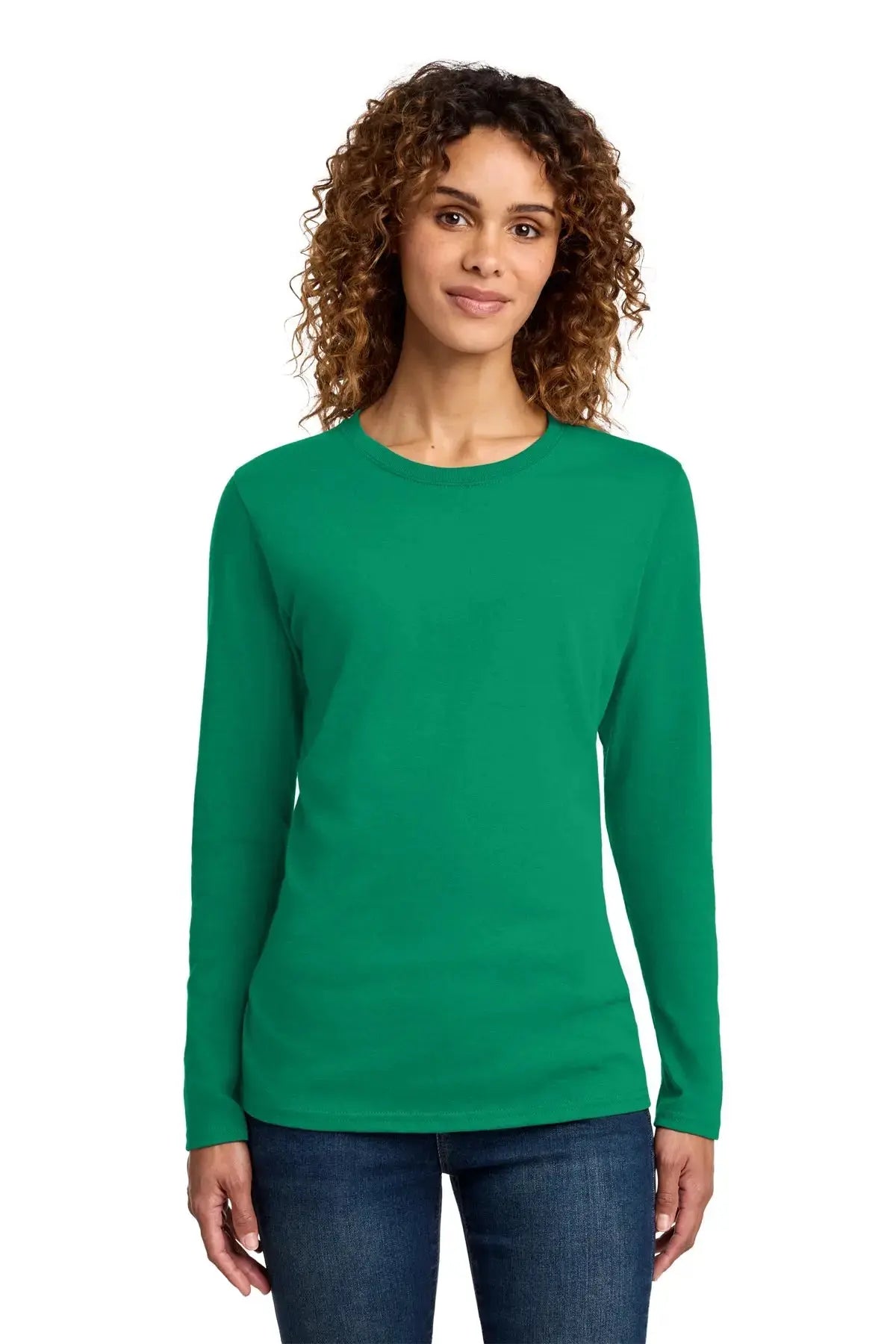 Port & Co™ Women's Long Sleeve Core Cotton Tee #LPC54LS Game Over Merch