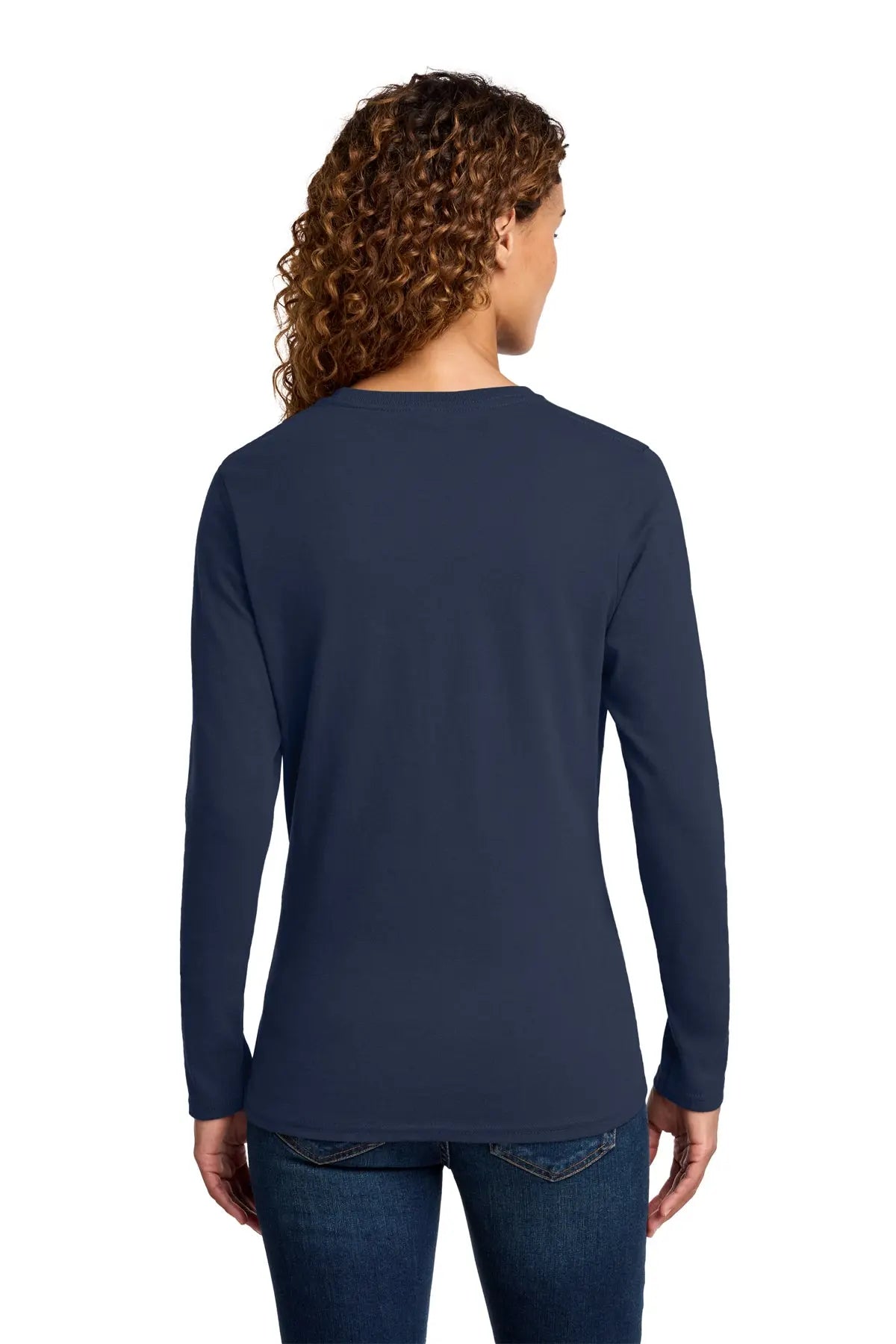 Port & Co™ Women's Long Sleeve Core Cotton Tee #LPC54LS