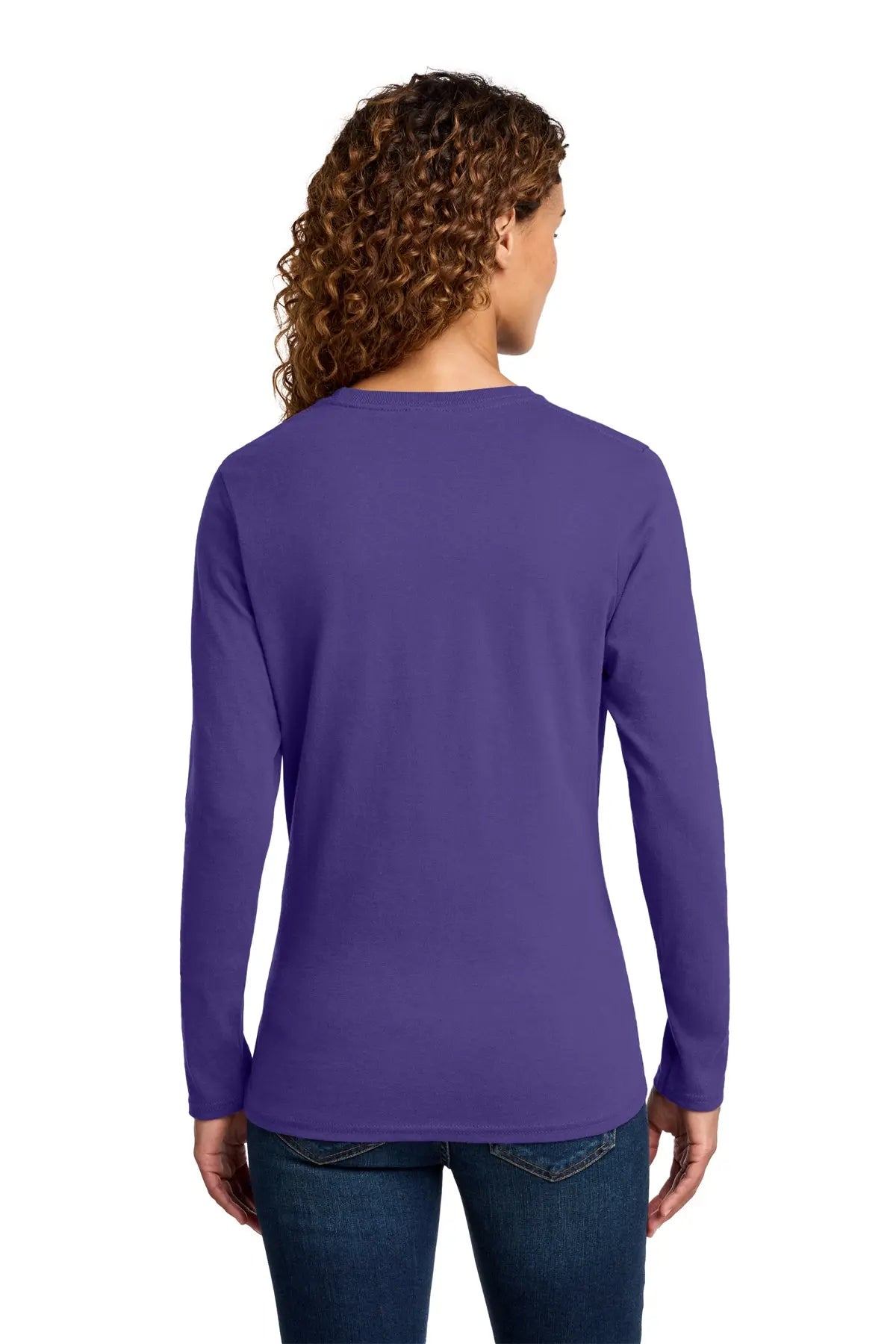 Port & Co™ Women's Long Sleeve Core Cotton Tee #LPC54LS