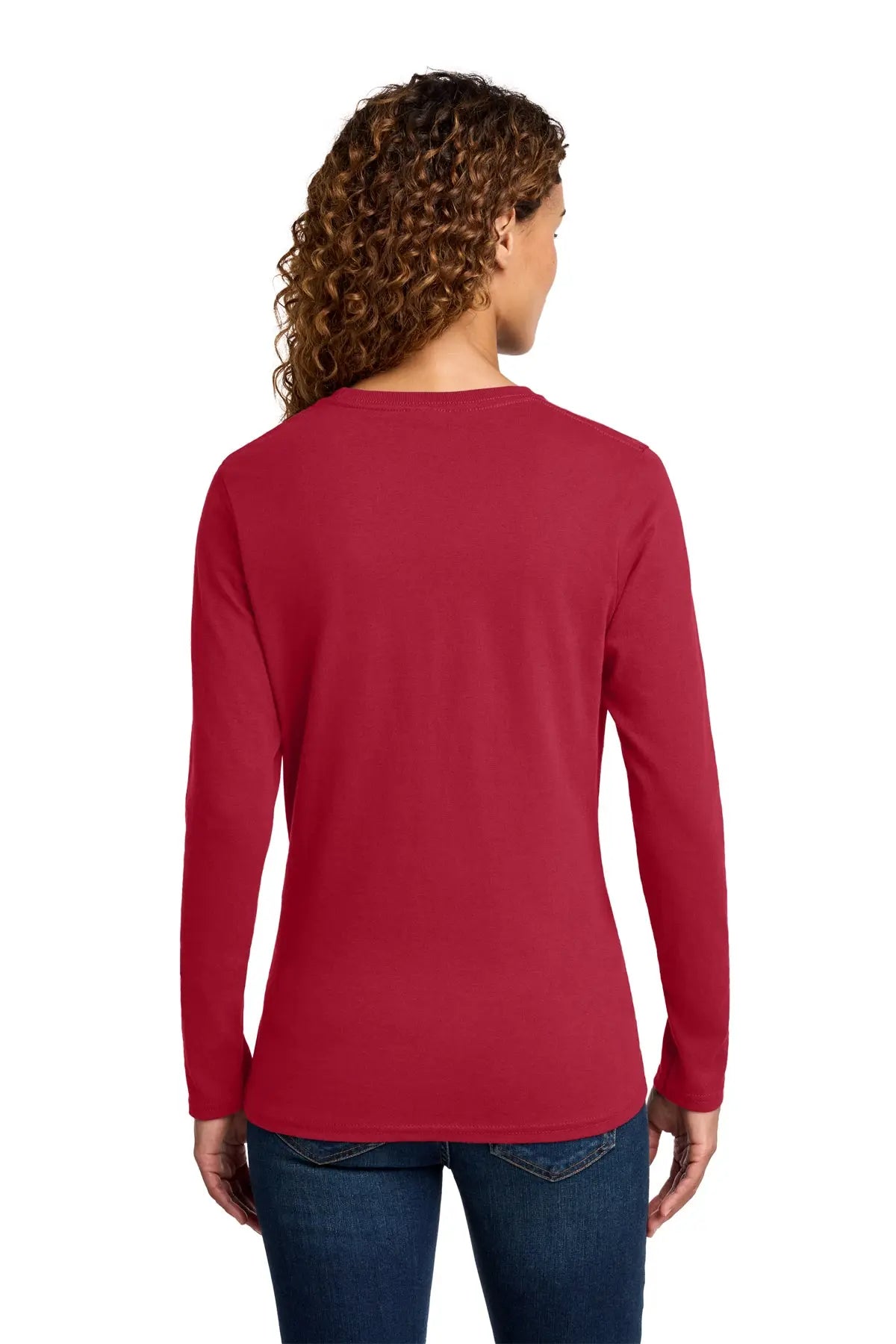 Port & Co™ Women's Long Sleeve Core Cotton Tee #LPC54LS