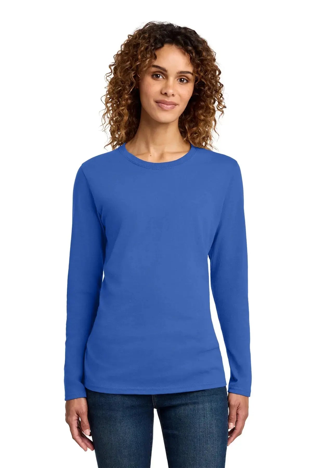 Port & Co™ Women's Long Sleeve Core Cotton Tee #LPC54LS Game Over Merch