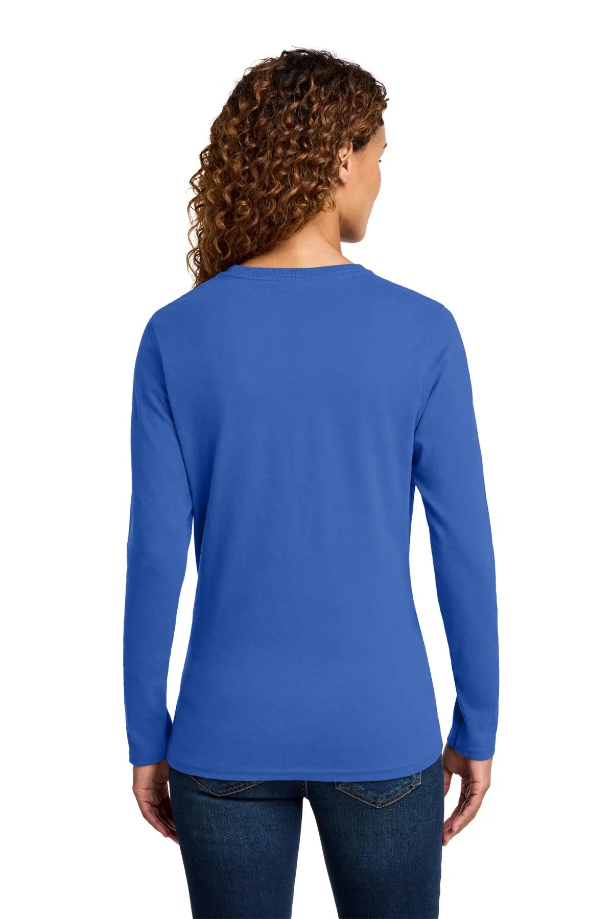 Port & Co™ Women's Long Sleeve Core Cotton Tee #LPC54LS