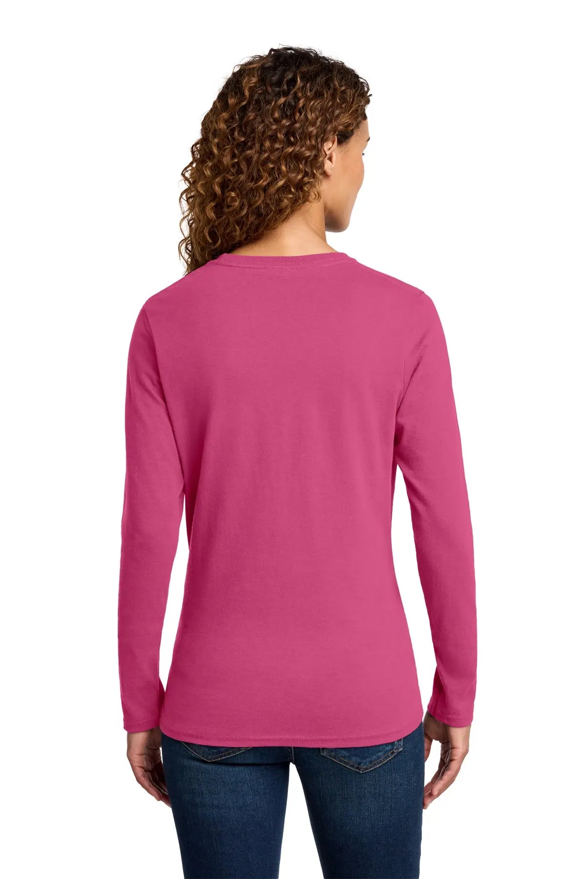 Port & Co™ Women's Long Sleeve Core Cotton Tee #LPC54LS