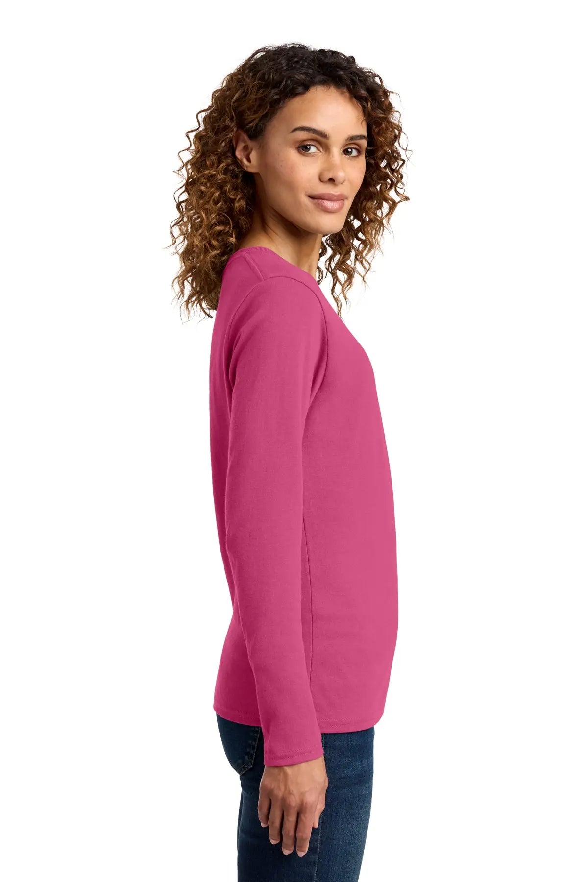 Port & Co™ Women's Long Sleeve Core Cotton Tee #LPC54LS