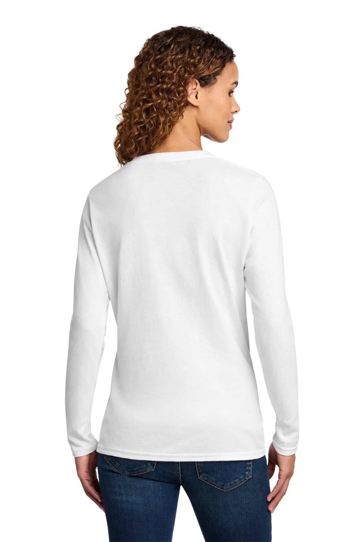 Port & Co™ Women's Long Sleeve Core Cotton Tee #LPC54LS