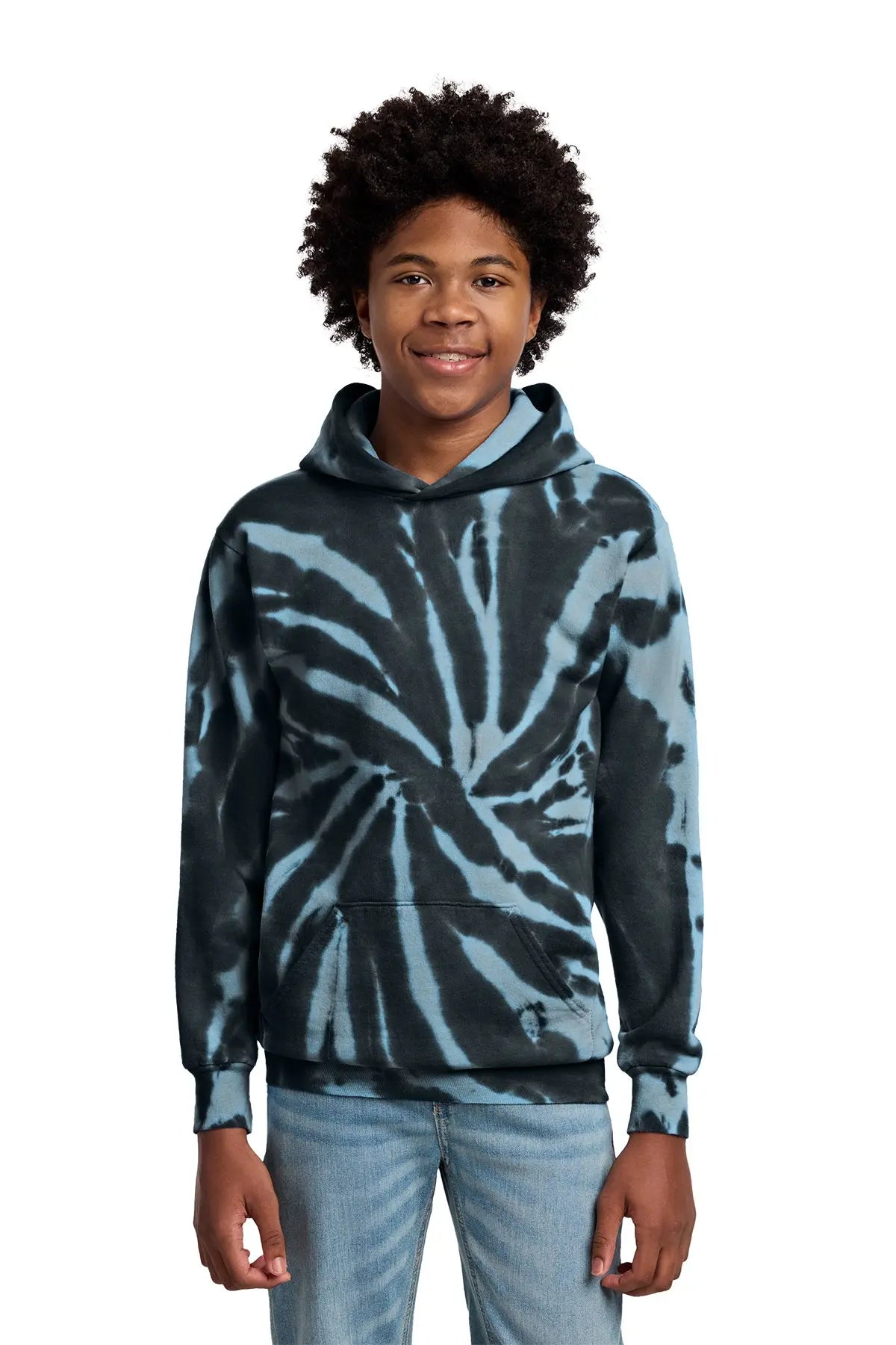 Port & Co™ Youth Tie-Dye Pullover Hooded Sweatshirt #PC146Y
