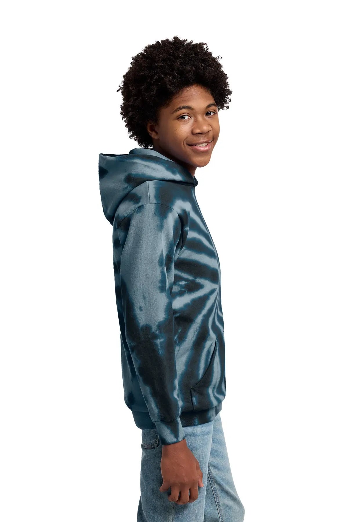 Port & Co™ Youth Tie-Dye Pullover Hooded Sweatshirt #PC146Y