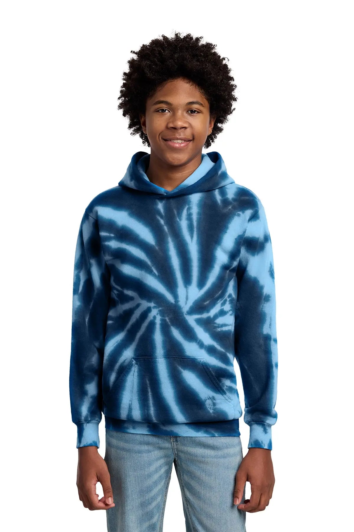 Port & Co™ Youth Tie-Dye Pullover Hooded Sweatshirt #PC146Y