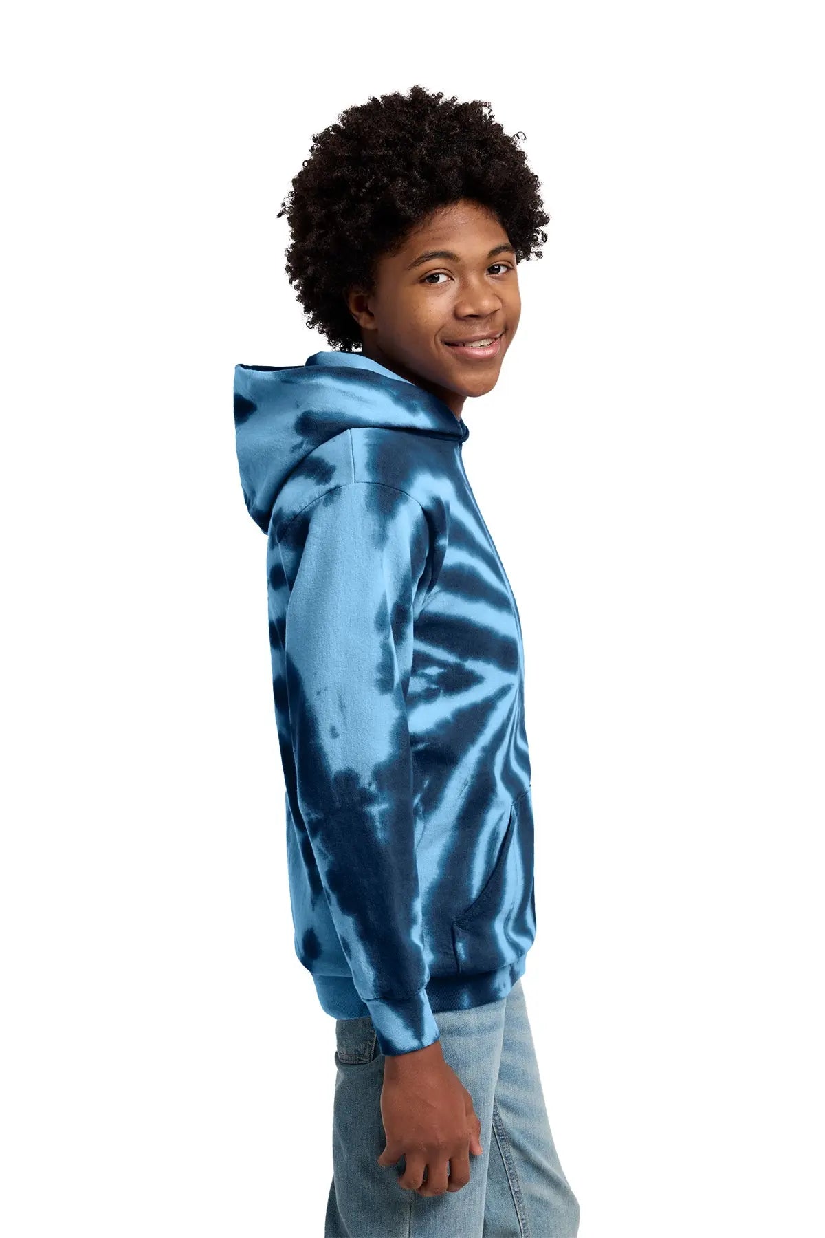 Port & Co™ Youth Tie-Dye Pullover Hooded Sweatshirt #PC146Y