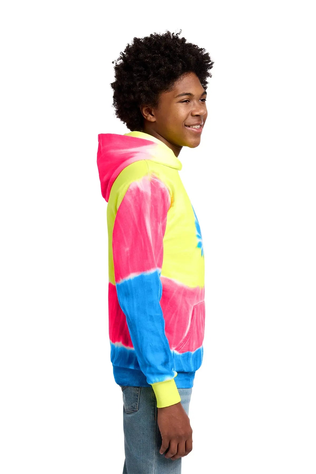 Port & Co™ Youth Tie-Dye Pullover Hooded Sweatshirt #PC146Y