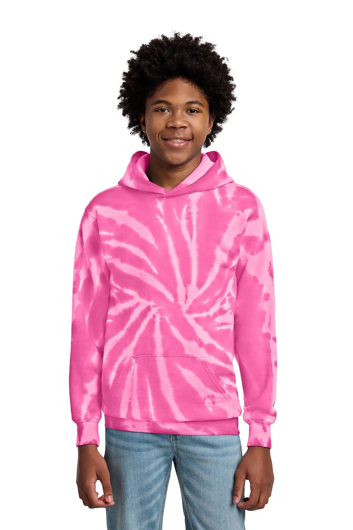 Port & Co™ Youth Tie-Dye Pullover Hooded Sweatshirt #PC146Y