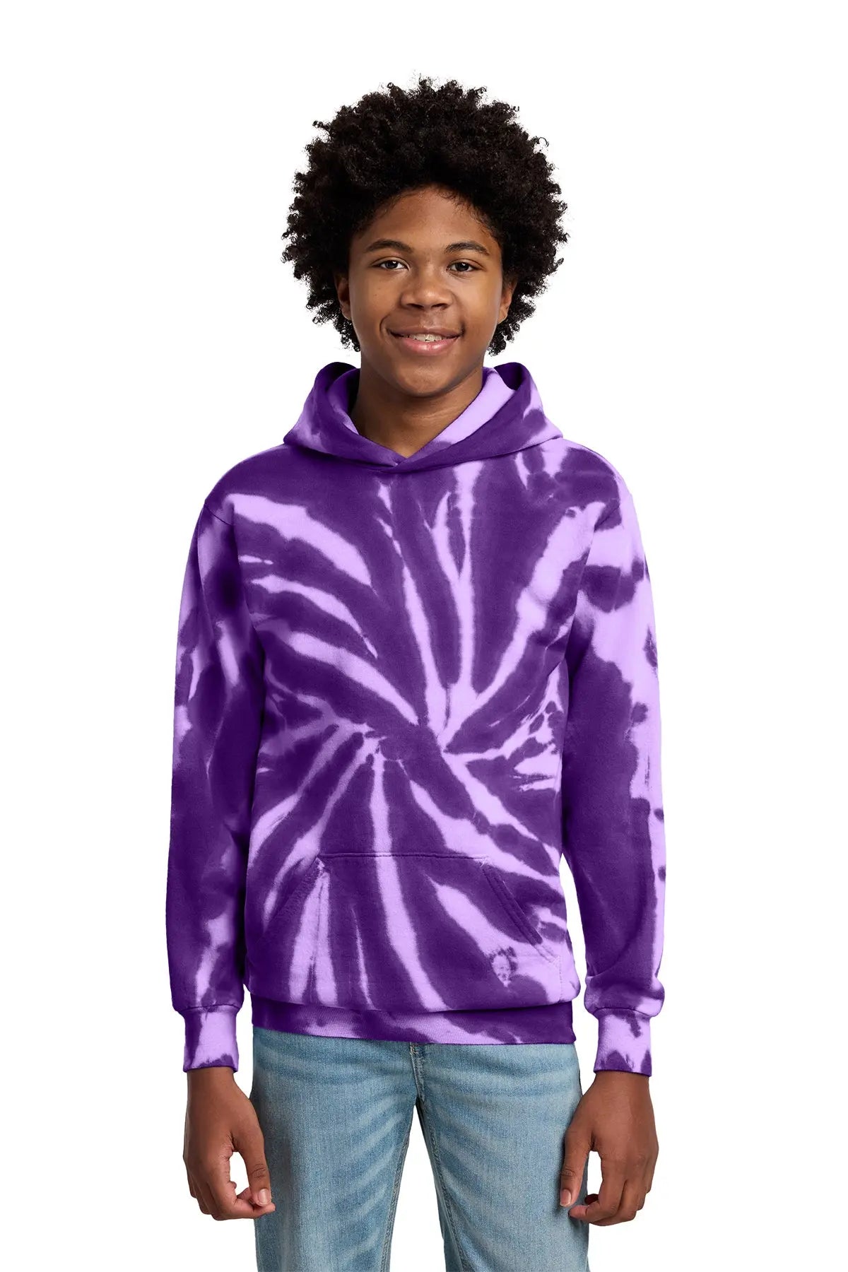 Port & Co™ Youth Tie-Dye Pullover Hooded Sweatshirt #PC146Y